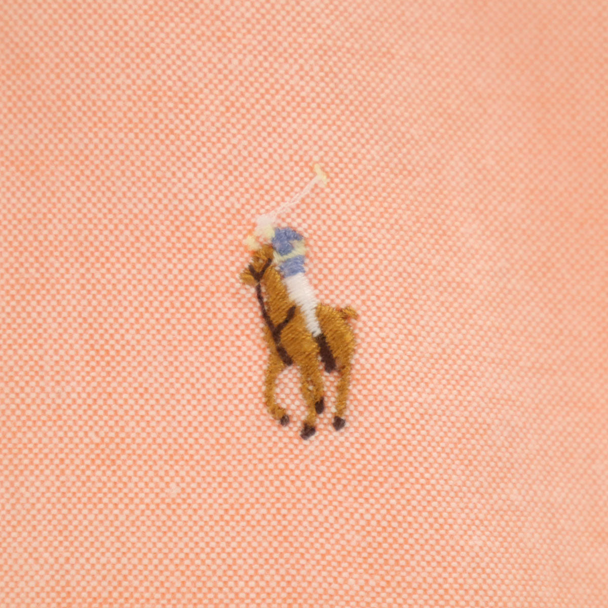 RALPH LAUREN ラルフローレン 長袖 ボタンダウンシャツ 2 サーモンピンク オックスフォード メンズ