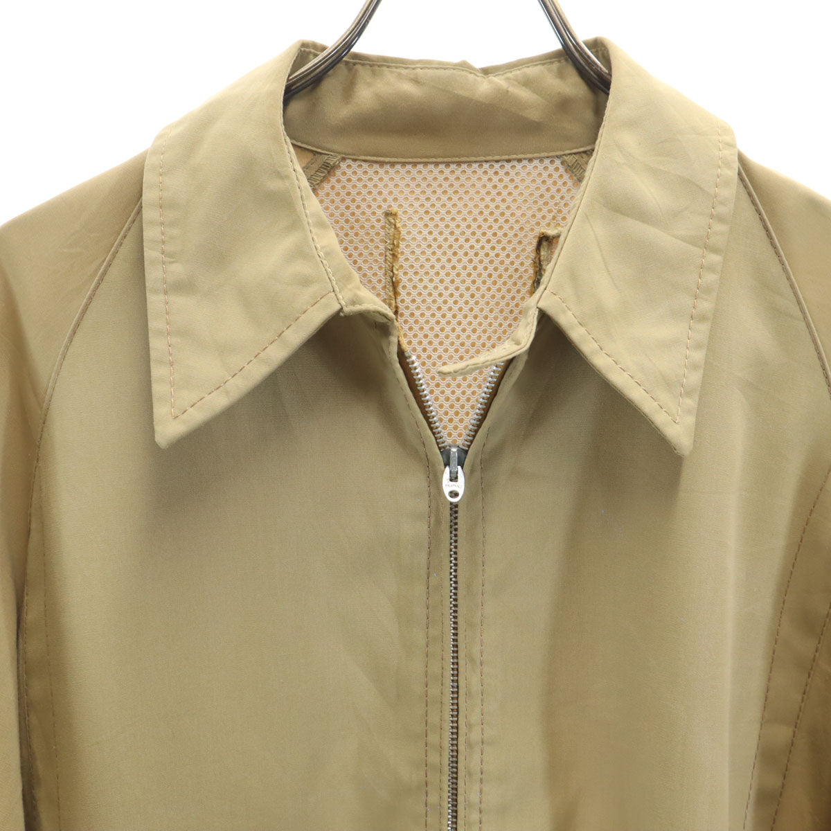 VINTAGE ヴィンテージ 50s 60s Lightningジップ ドリズラー ジャケット ベージュ スイングトップ メンズ