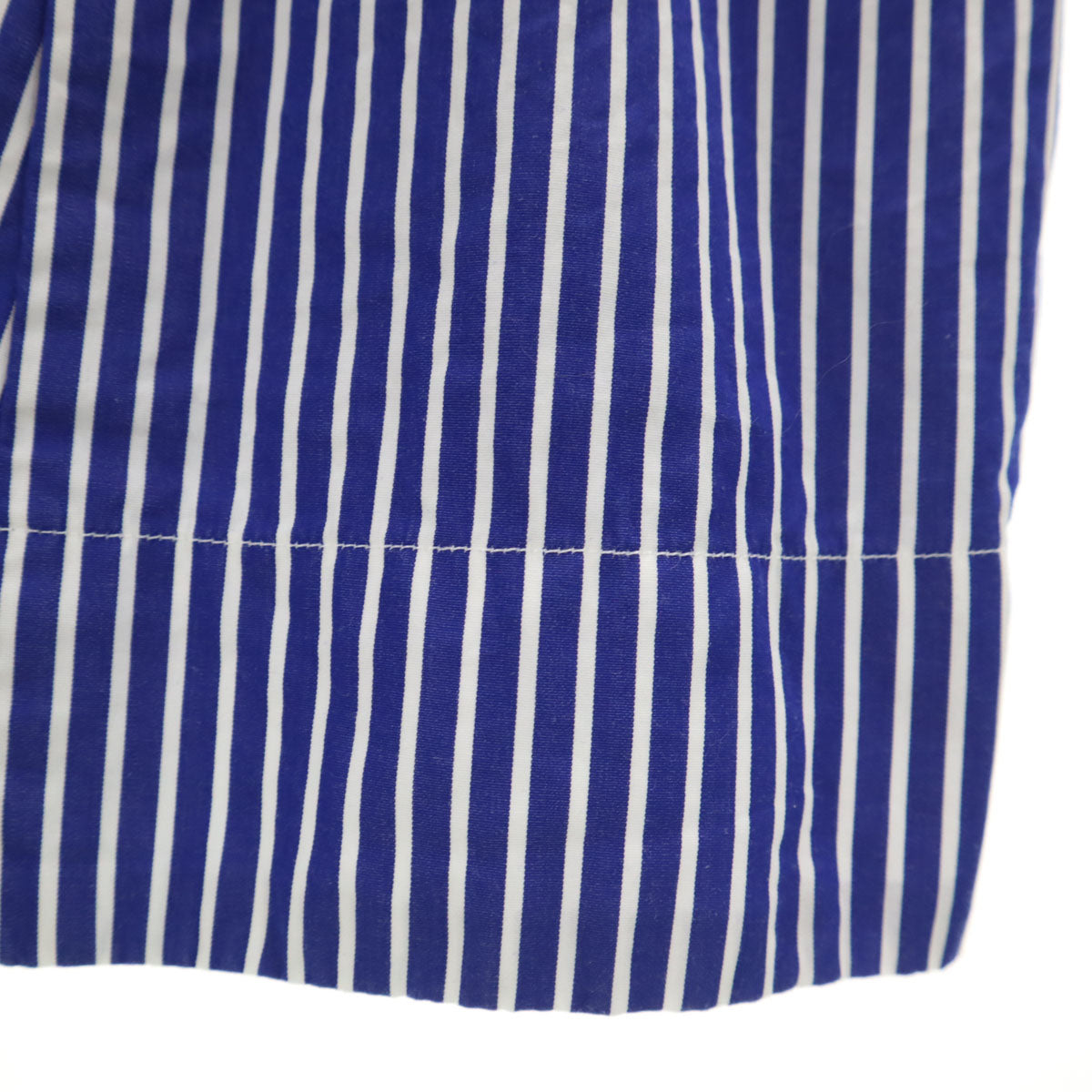 美品 POLO RALPH LAUREN ポロラルフローレン ストライプ柄 長袖 シャツワンピース 6 ブルー レディース