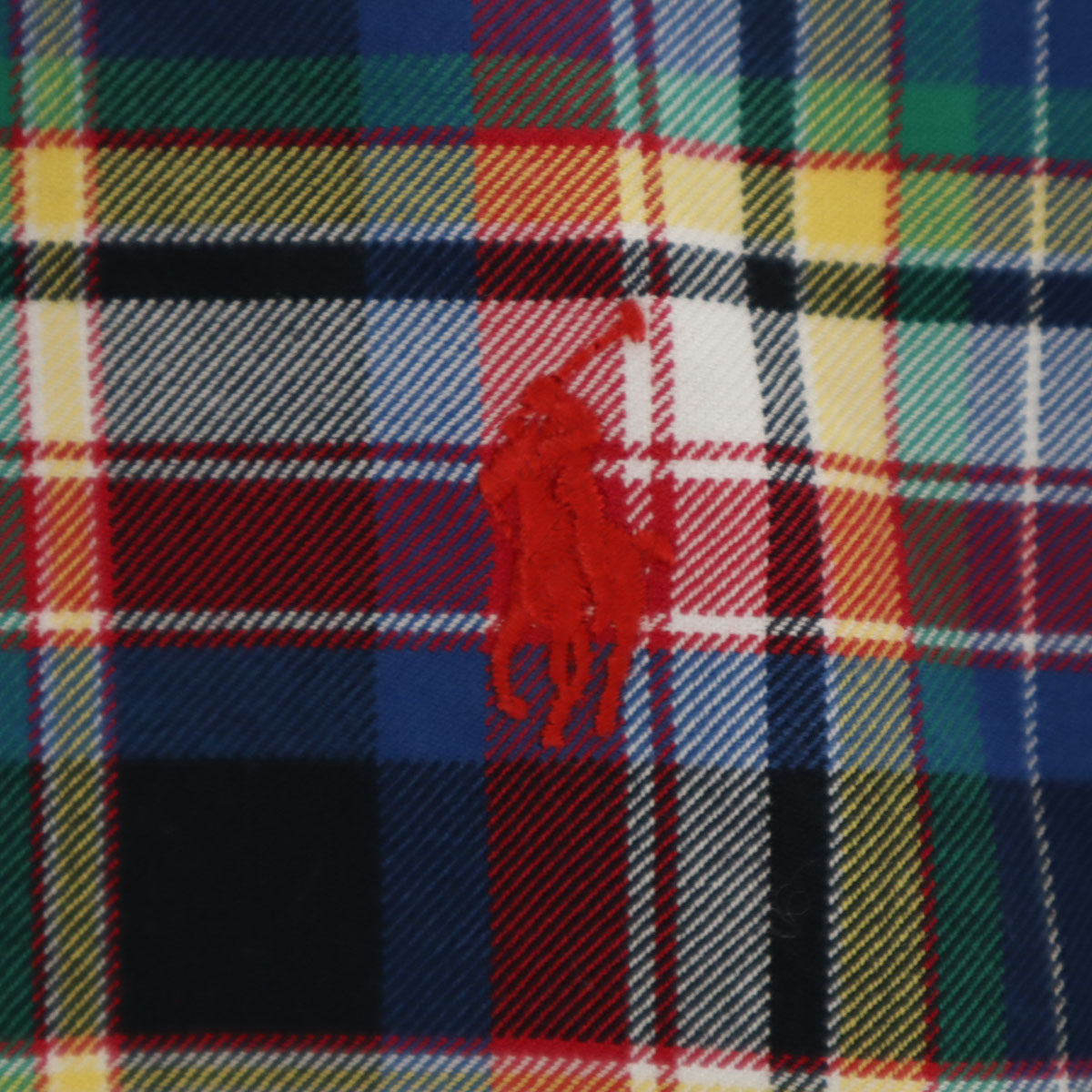 美品 RALPH LAUREN ラルフローレン チェック柄 長袖 ボタンダウンシャツ M ブルー メンズ