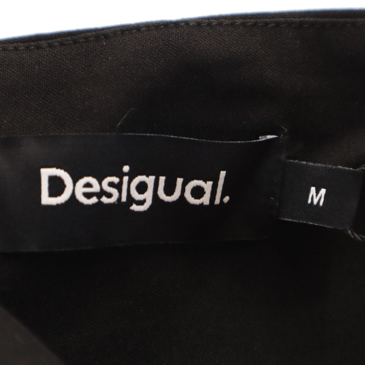未使用 Desigual デシグアル MONSIEUR CHRISTIAN LACROIX ムッシュ・クリスチャン・ラクロワ コラボ ノースリーブ ワンピース M ブラック レディース