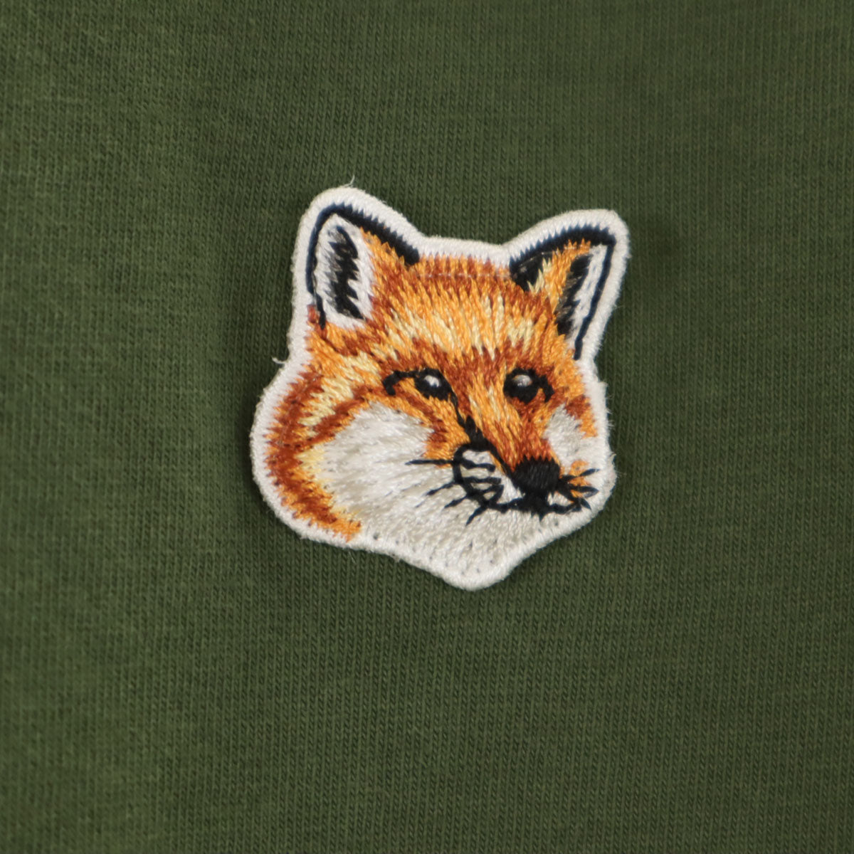 MAISON KITSUNE メゾンキツネ ポルトガル製 半袖 Tシャツ XS カーキ レディース