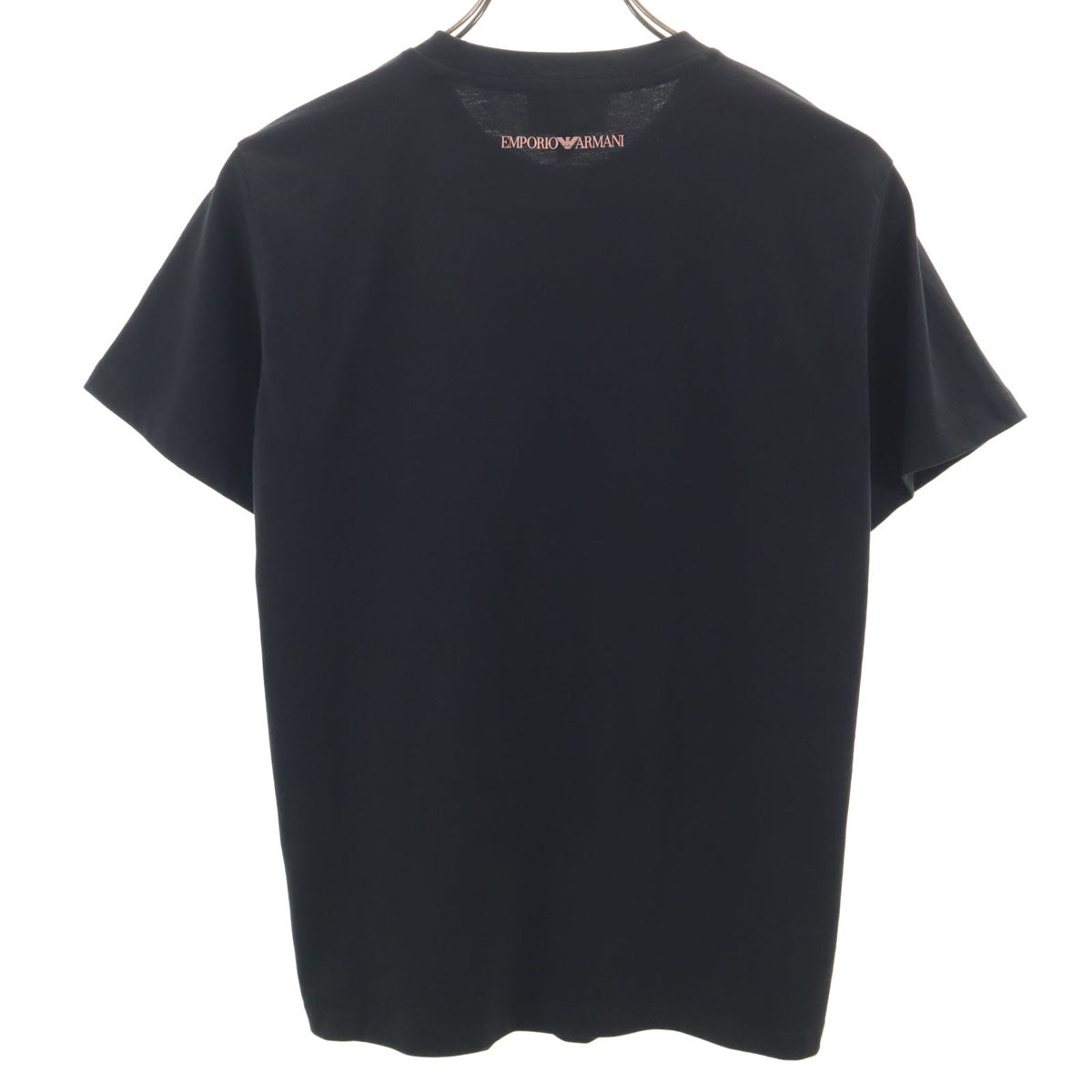美品 Emporio Armani エンポリオアルマーニ ポルトガル製 半袖 Tシャツ S ブラック レディース
