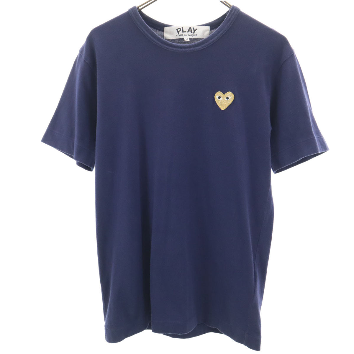 PLAY COMME des GARCONS プレイコムデギャルソン 2022年 日本製 半袖 Tシャツ M ネイビー レディース