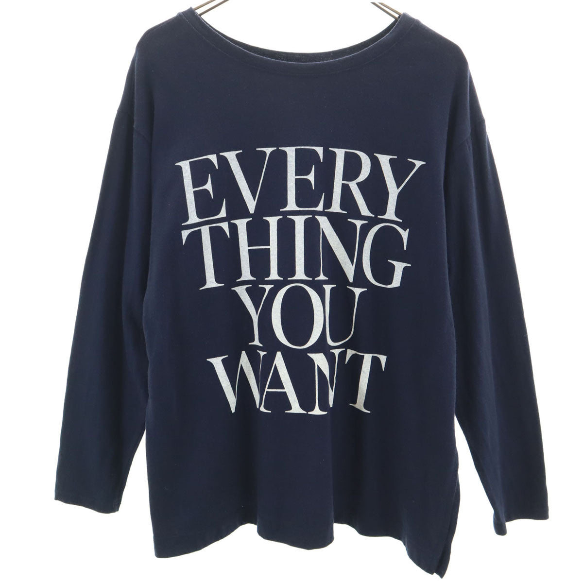 CHIGNON シニヨン 長袖 Tシャツ F ネイビー ロンT レディース
