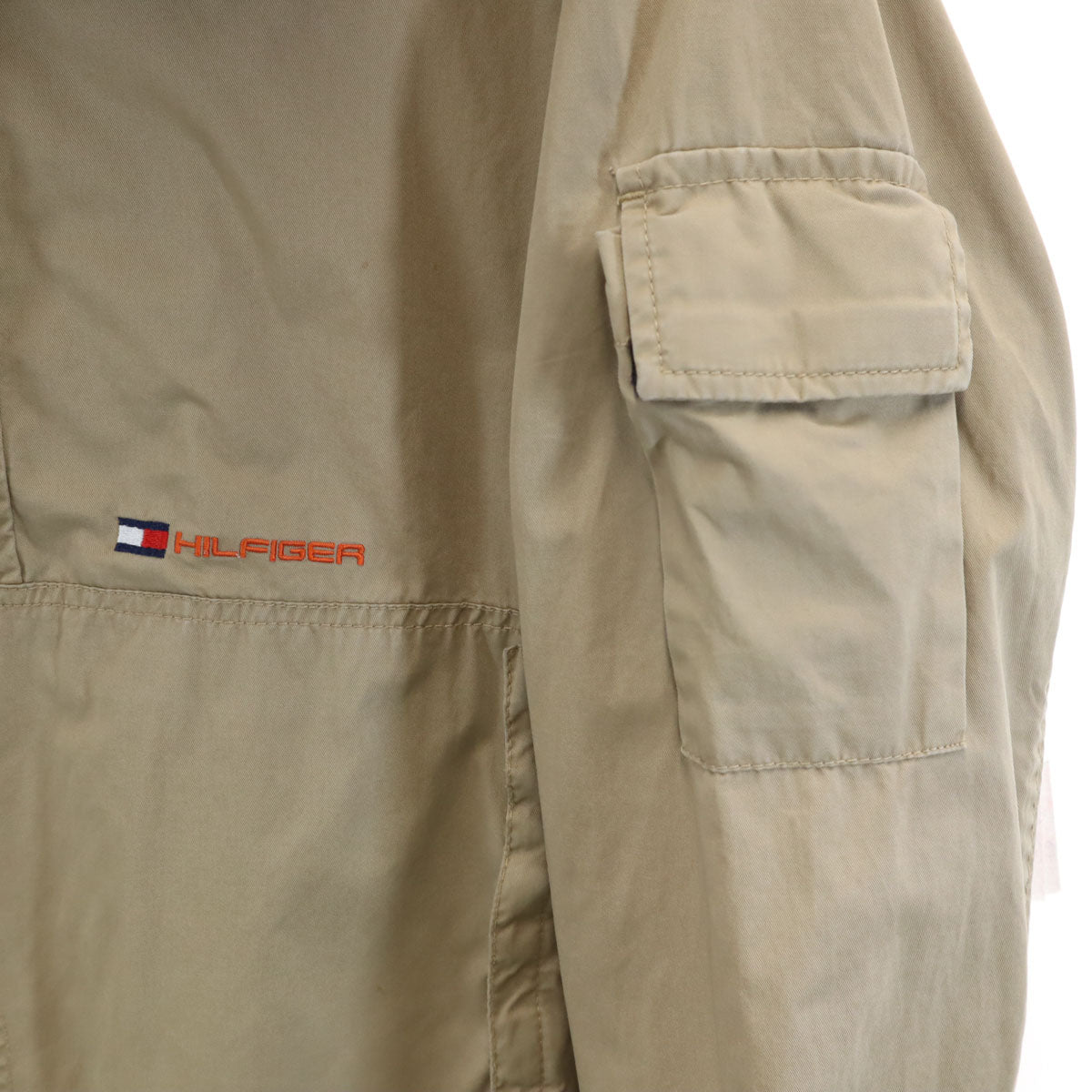 TOMMY HILFIGER トミーヒルフィガー ハーフジップ ジャケット S ベージュ プルオーバー メンズ