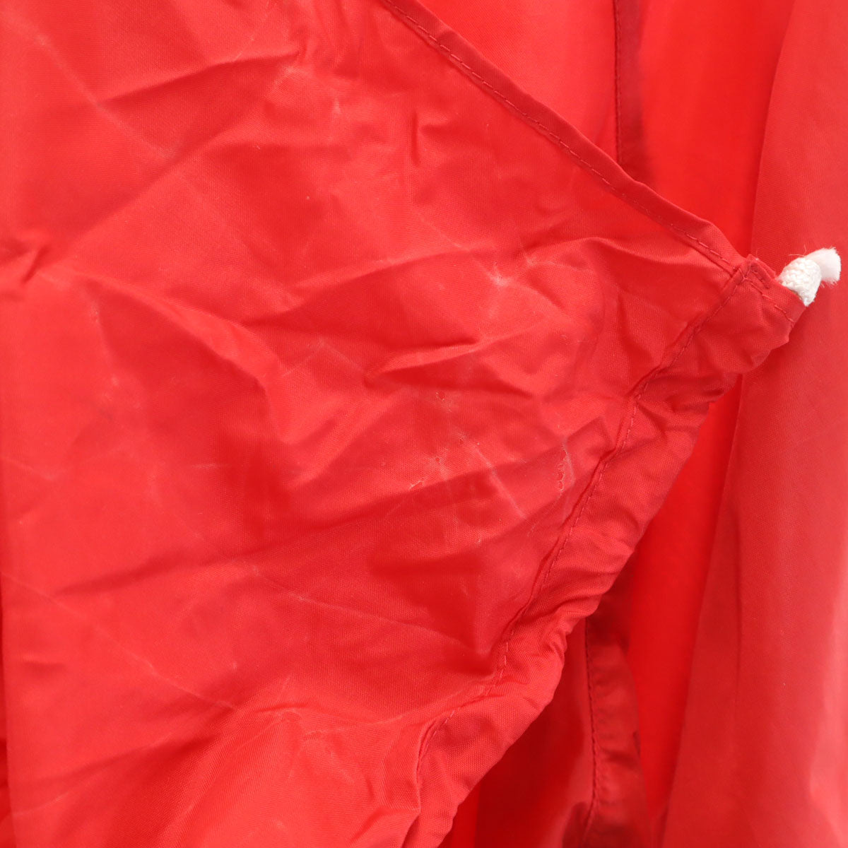 adidas アディダス 70s ヴィンテージ デサント製 トレフォイルロゴ刺繍 ナイロンジャケット M 赤 メンズ