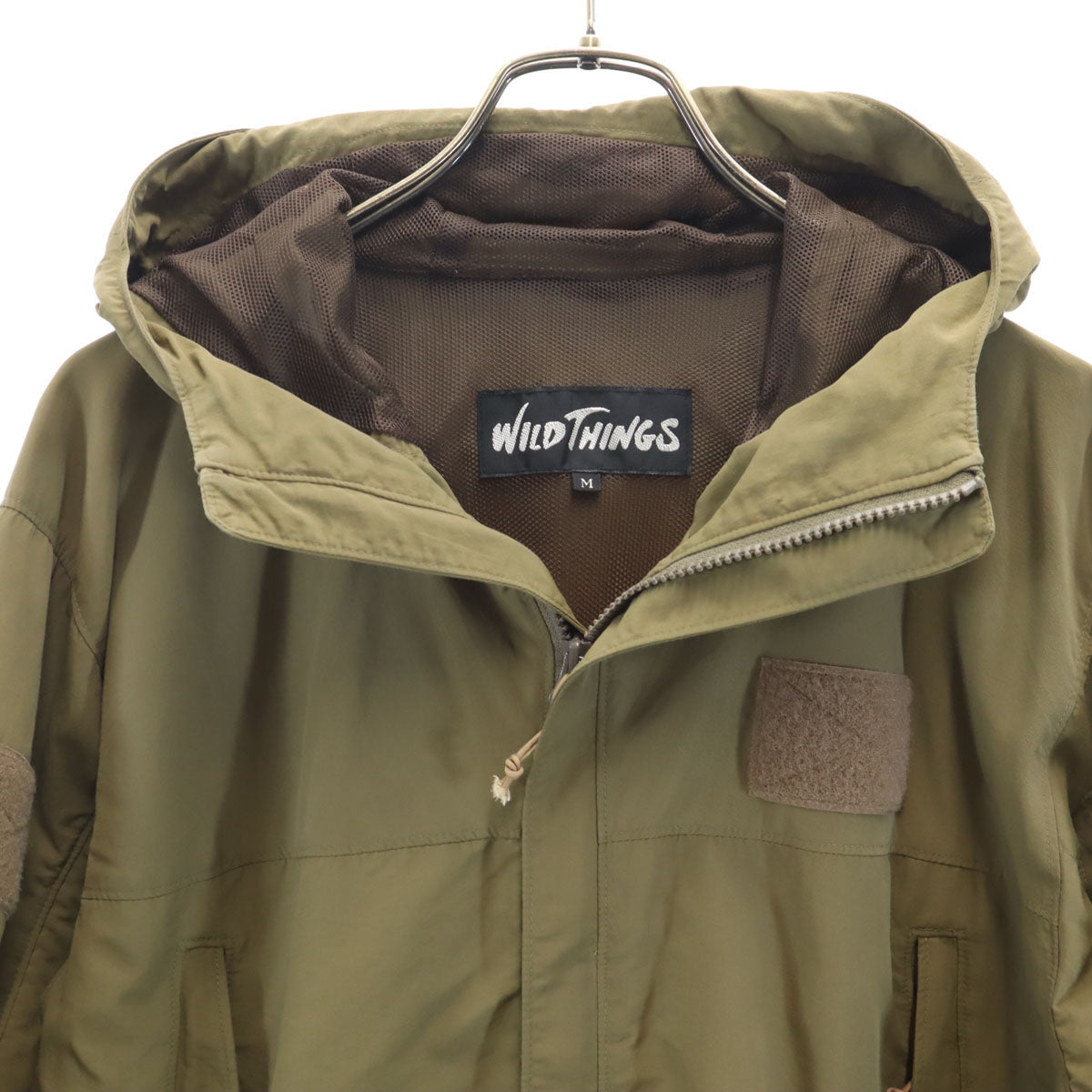 WILDTHINGS ワイルドシングス 長袖 マウンテンパーカー M カーキ メンズ