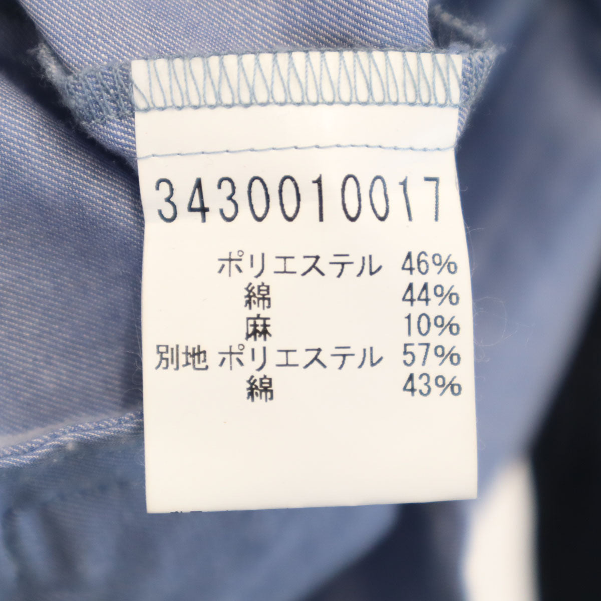 5351 POUR LES HOMMES ゴーサンゴーイチプールオム 日本製 長袖 ミニ シャツワンピース ネイビー系 レディース