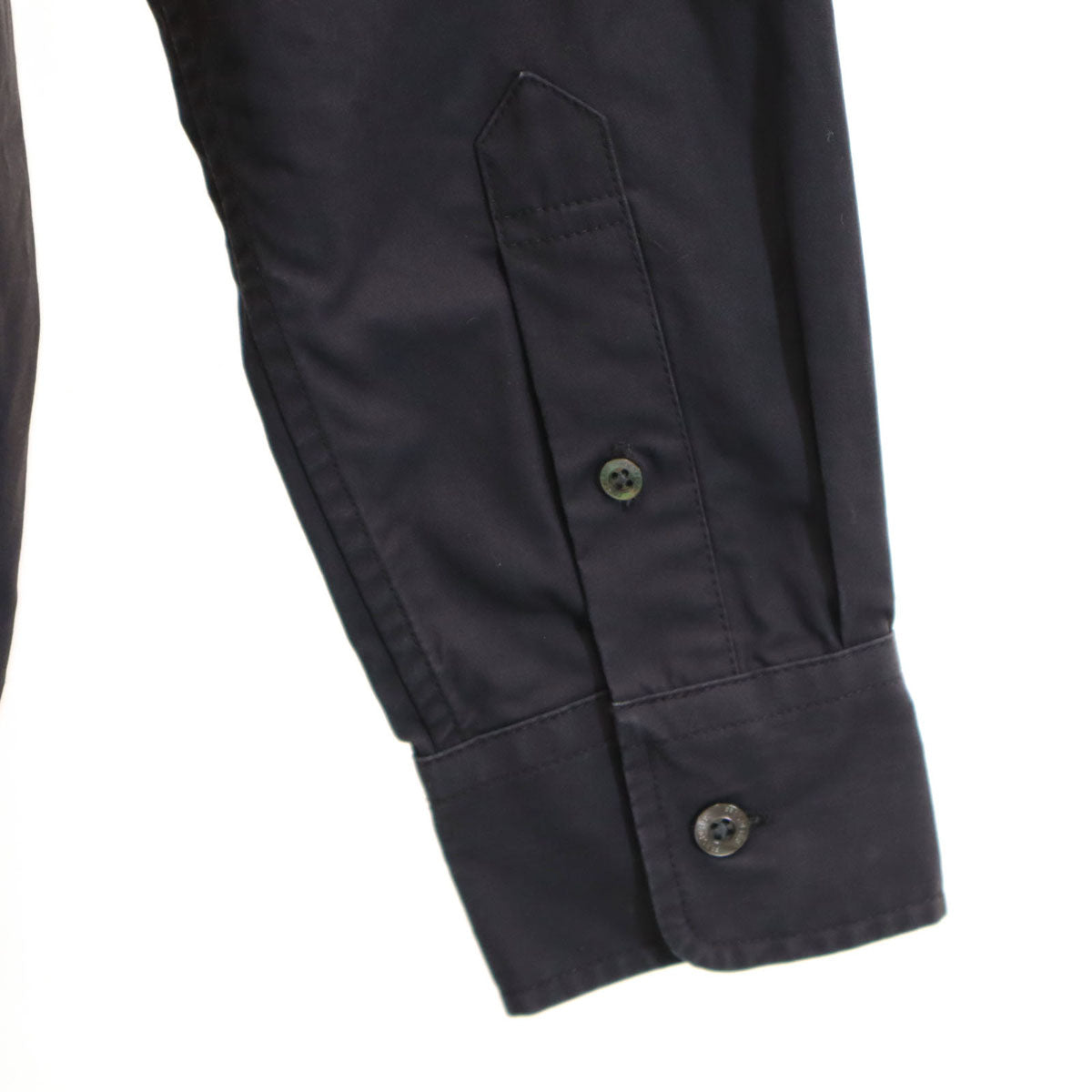 FRED PERRY フレッドペリー バイカラー 長袖 シャツ S ブラック メンズ