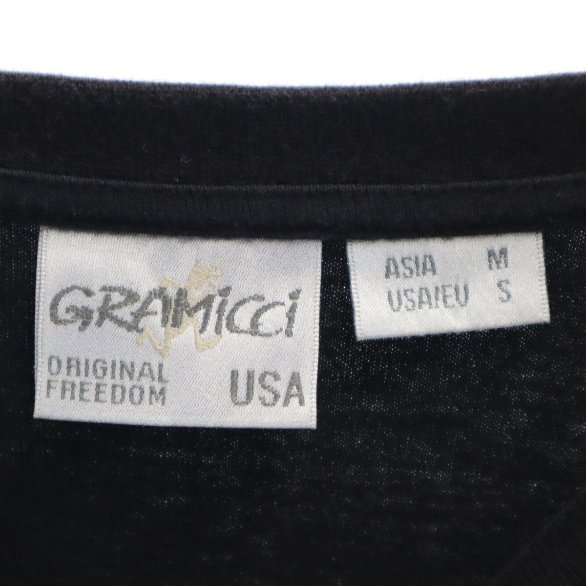 Gramicci グラミチ バックロゴ 長袖 Tシャツ M ブラック ロンT アウトドア メンズ