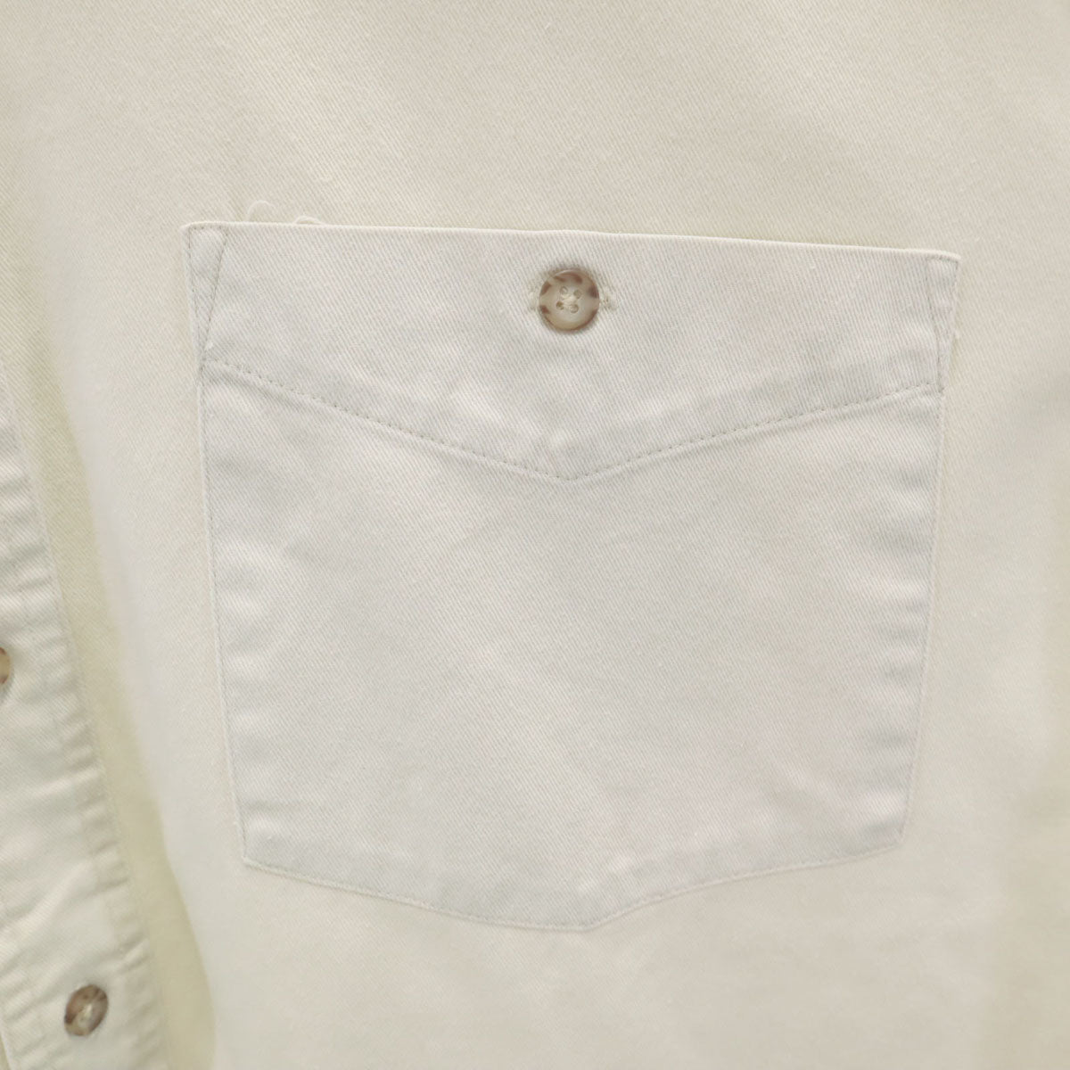 VAN HEUSEN ヴァンヒューゼン 80s ヴィンテージ 半袖 バンドカラーシャツ L ベージュ メンズ