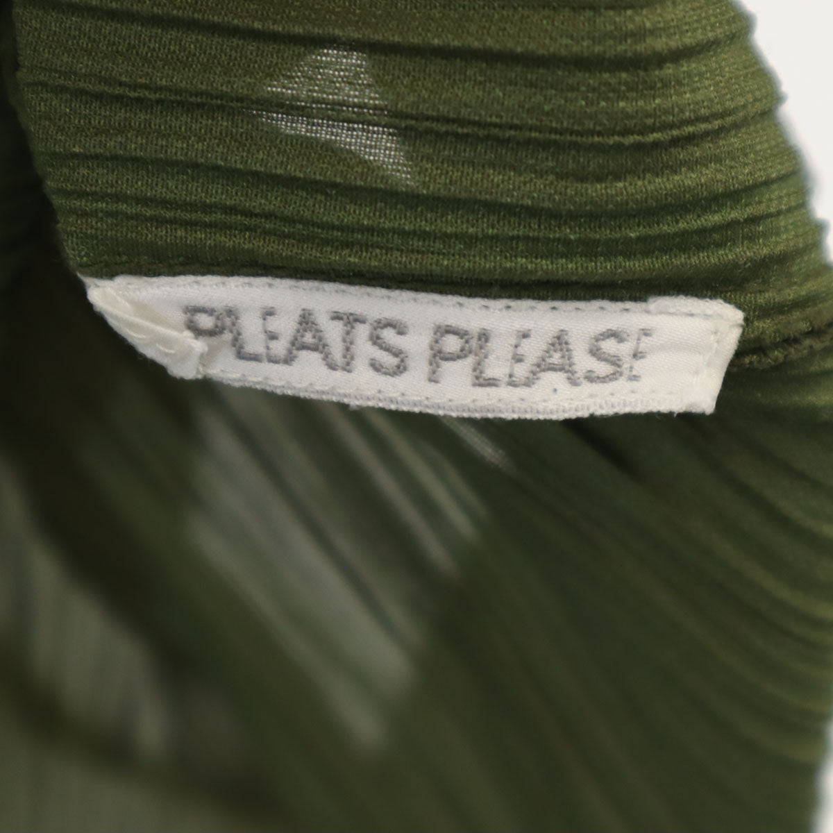 PLEATS PLEASE プリーツプリーズ 長袖 プリーツ カットソー カーキ イッセイミヤケ レディース