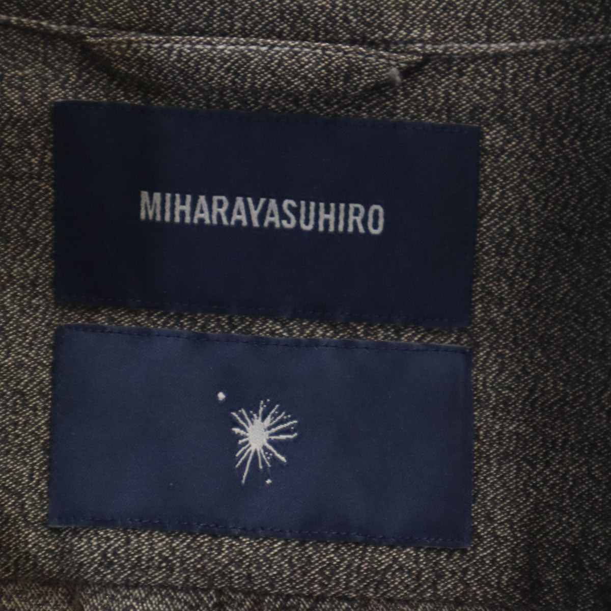 MIHARA YASUHIRO ミハラヤスヒロ 日本製 長袖 ウエスタンシャツ 46 チャコールグレー メンズ