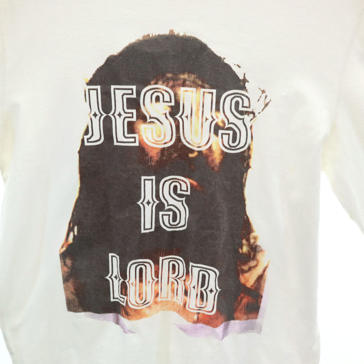 GIVENCHY ジバンシィ イタリア製 JESUS IS LORD 長袖 Tシャツ XS ホワイト ロンT メンズ