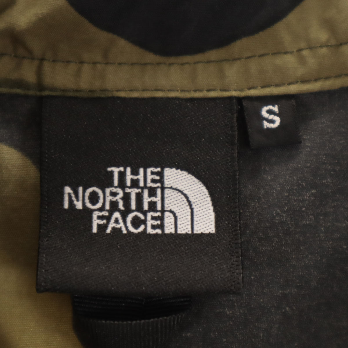 THE NORTH FACE ノースフェイス カモフラ柄 ノベルティ コンパクト ジャケット S カーキ NP71535 アウトドア 迷彩 メンズ
