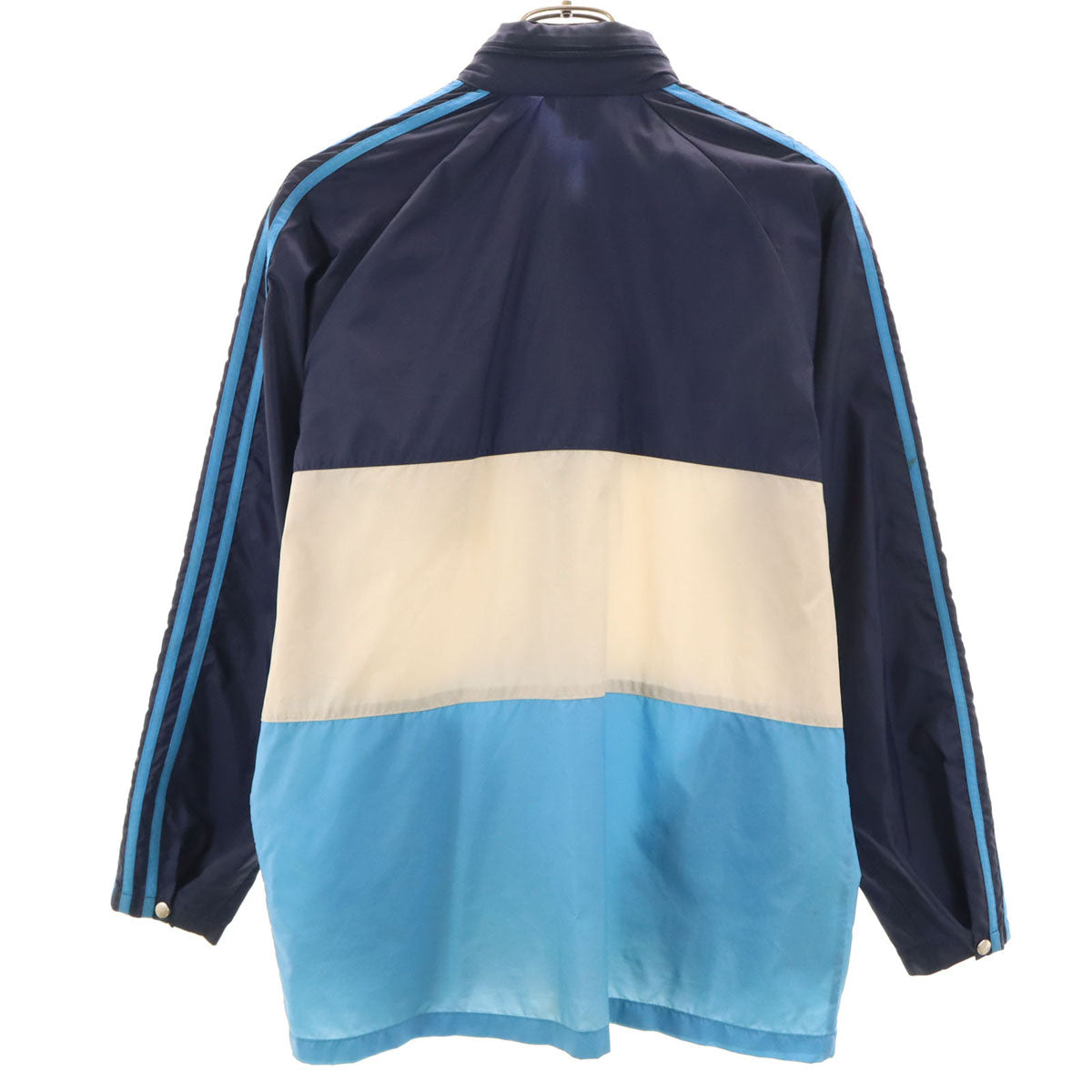 adidas アディダス 80s ヴィンテージ ナイロンジャケット 44 ネイビー レディース