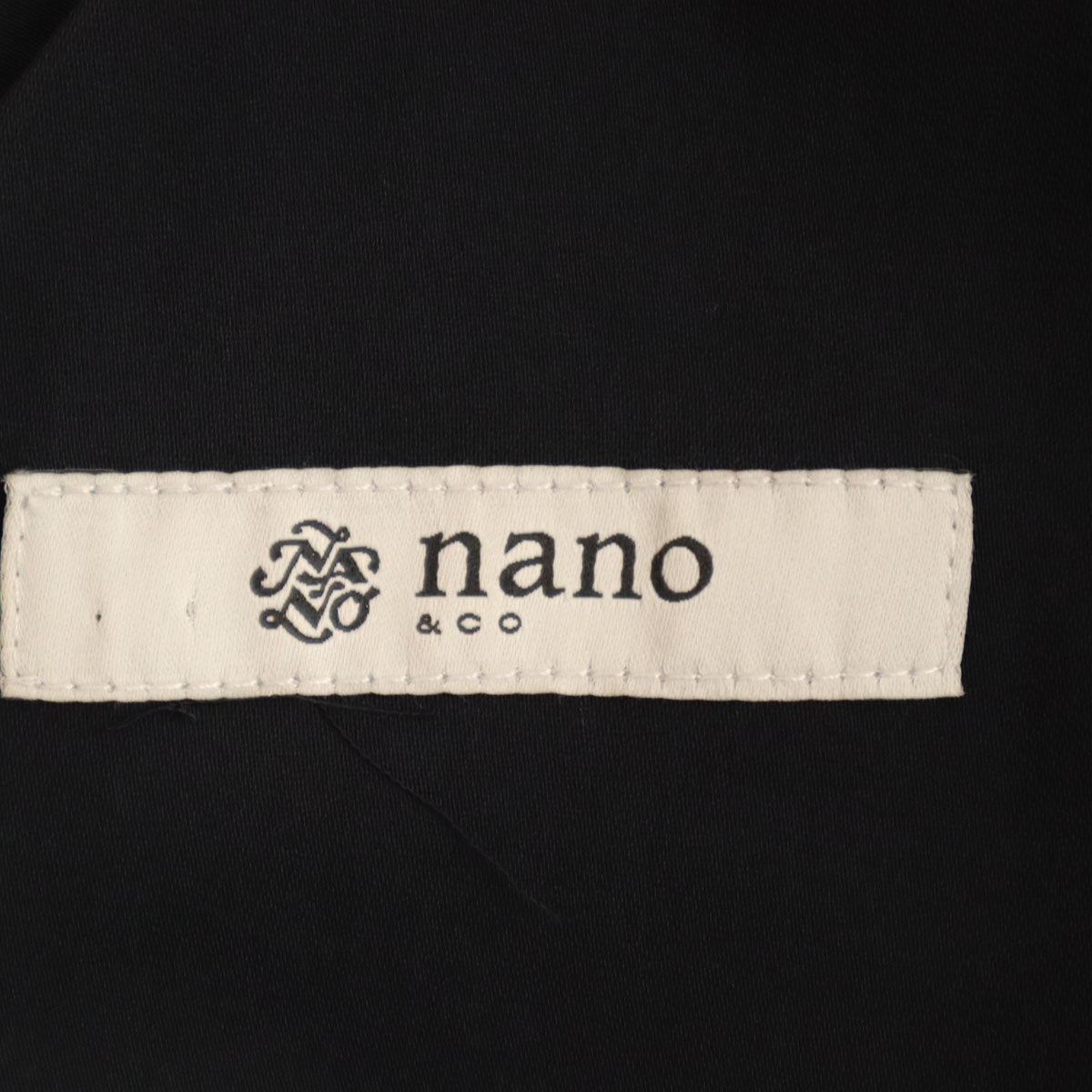nano&co ナノアンドコー 未使用 長袖 ロングワンピース F ネイビー タグ付き レディース