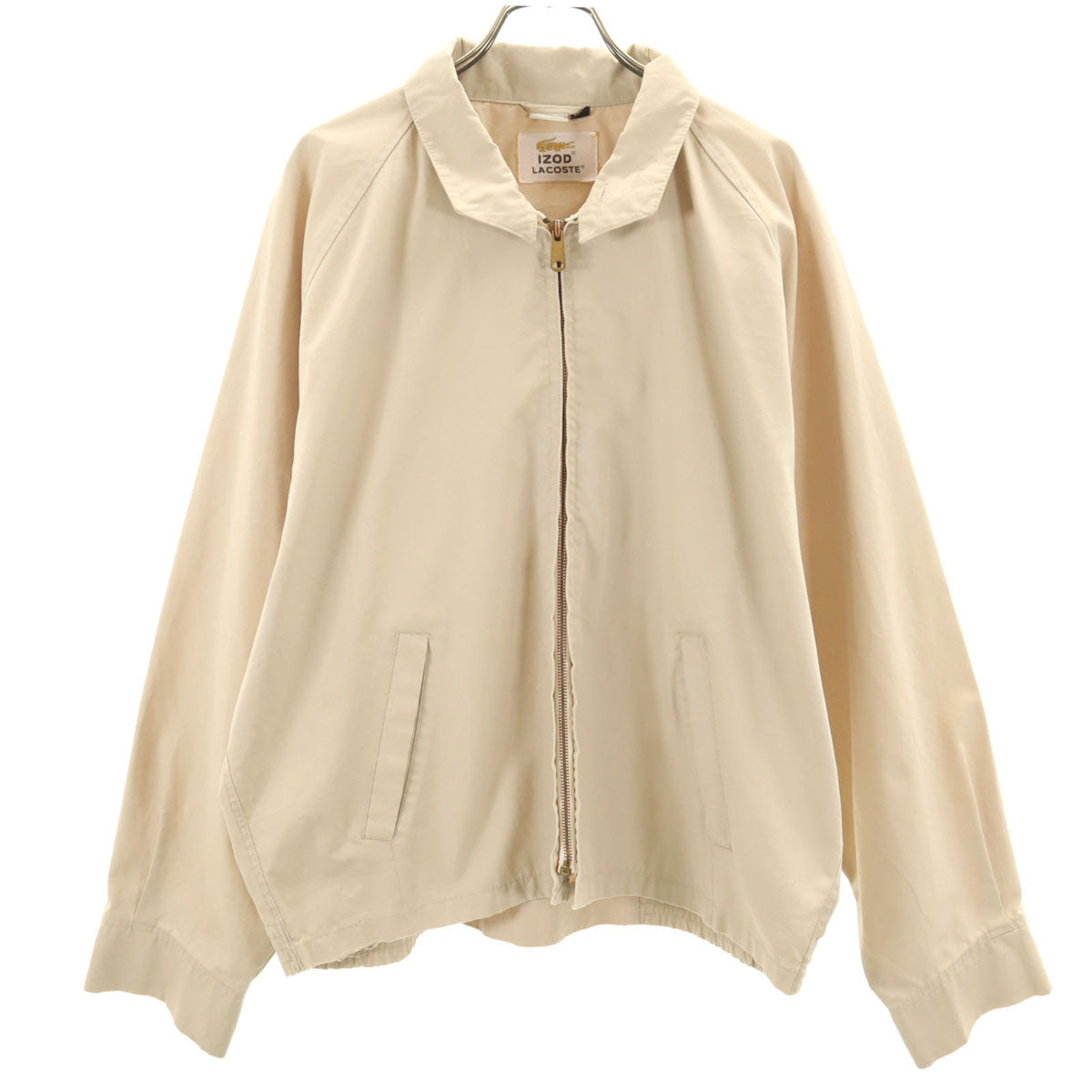 IZOD LACOSTE アイゾッドラコステ 70s 80s ヴィンテージ スリランカ製 スイングトップ ベージュ メンズ