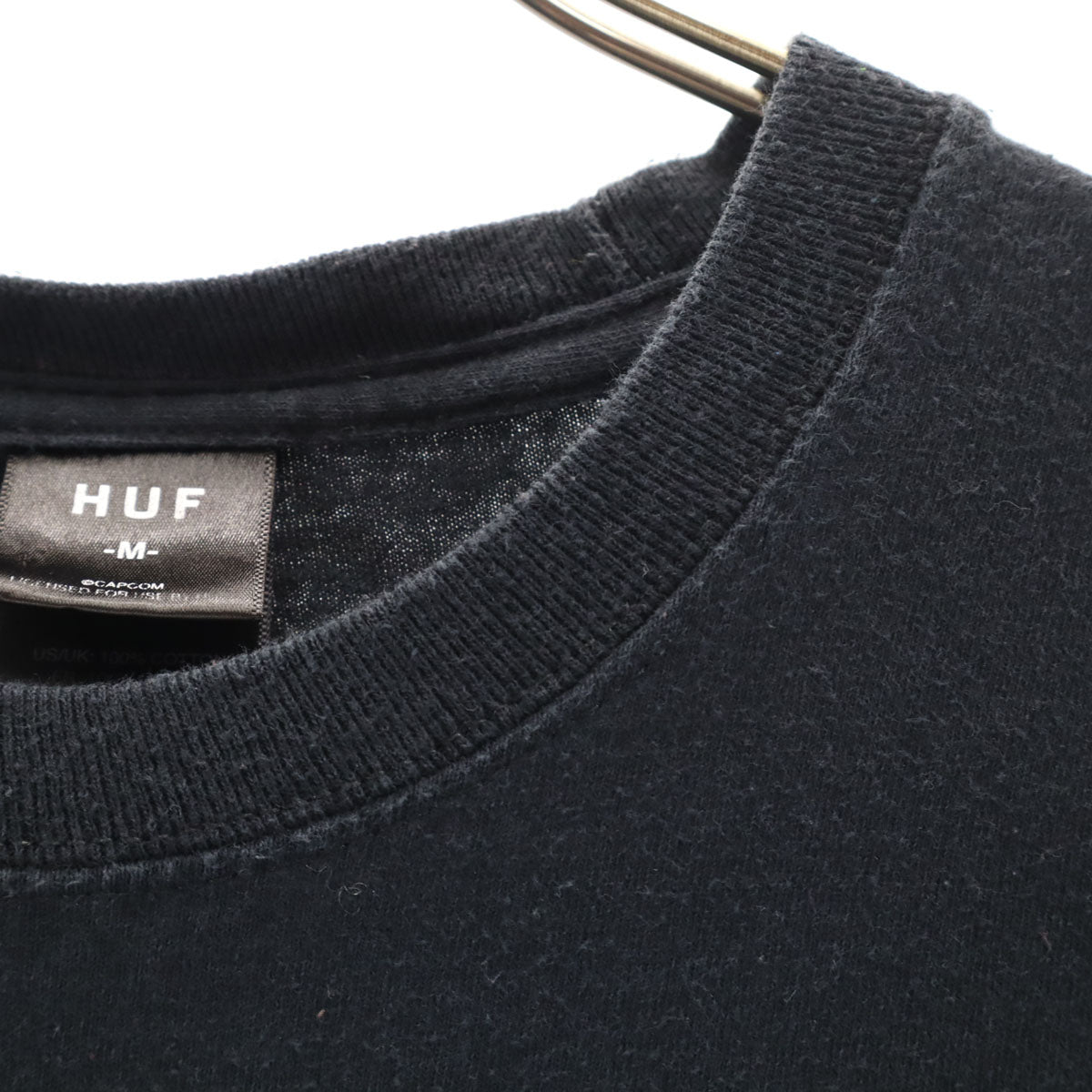 HUF ハフ CAPCOM カプコン コラボ ストリートファイター2 BONUS STAGE 半袖 Tシャツ M ブラック メンズ