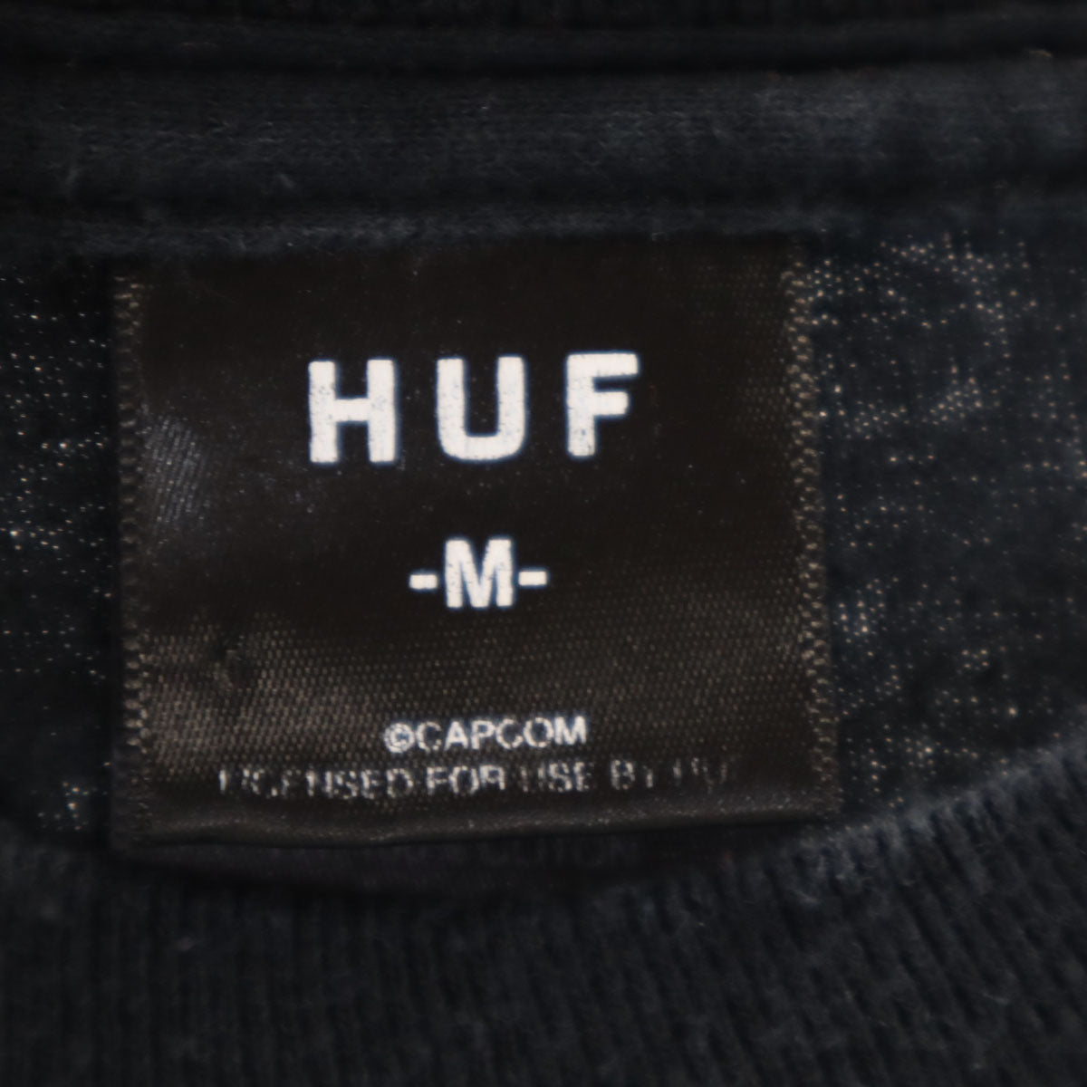 HUF ハフ CAPCOM カプコン コラボ ストリートファイター2 BONUS STAGE 半袖 Tシャツ M ブラック メンズ