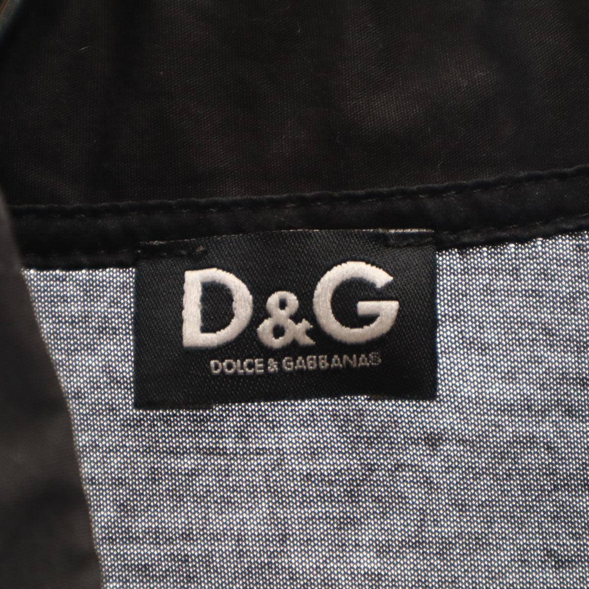 D&G DOLCE&GABBANA ディーアンドジー ドルチェアンドガッバーナ 半袖 ボタンダウン ポロシャツ M ブラック レディース