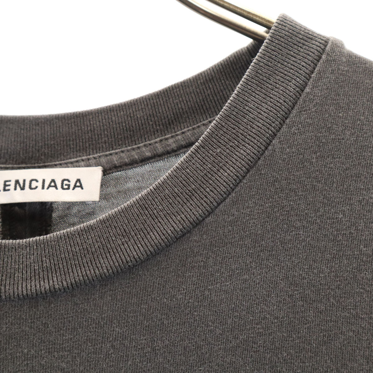 BALENCIAGA バレンシアガ ポルトガル製 半袖 Tシャツ XS チャコールグレー メンズ