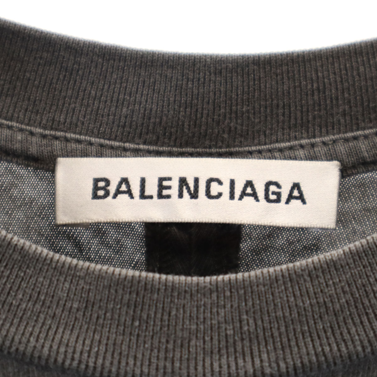 BALENCIAGA バレンシアガ ポルトガル製 半袖 Tシャツ XS チャコールグレー メンズ