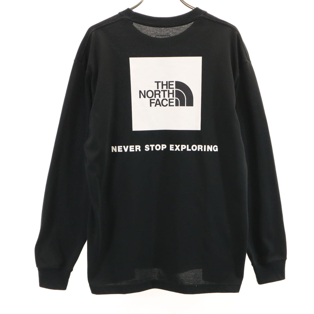 THE NORTH FACE ノースフェイス バックロゴ 長袖 Tシャツ M ブラック NT32343 アウトドア ロンT メンズ