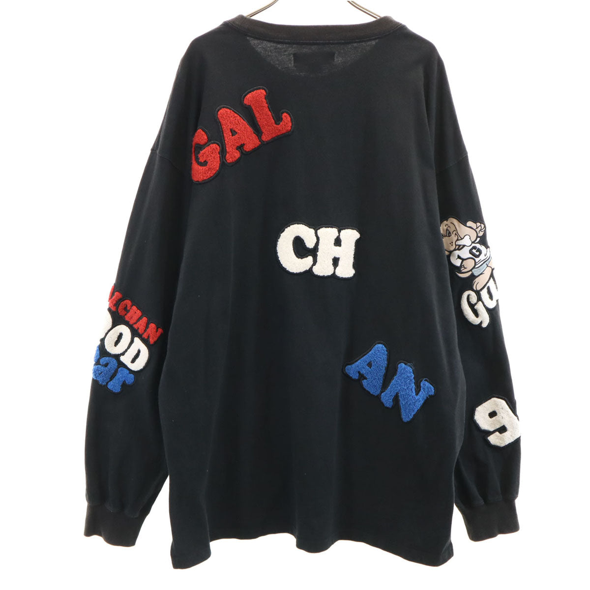 GALFY ガルフィー 長袖 Tシャツ 大型犬 ブラック ロンT メンズ