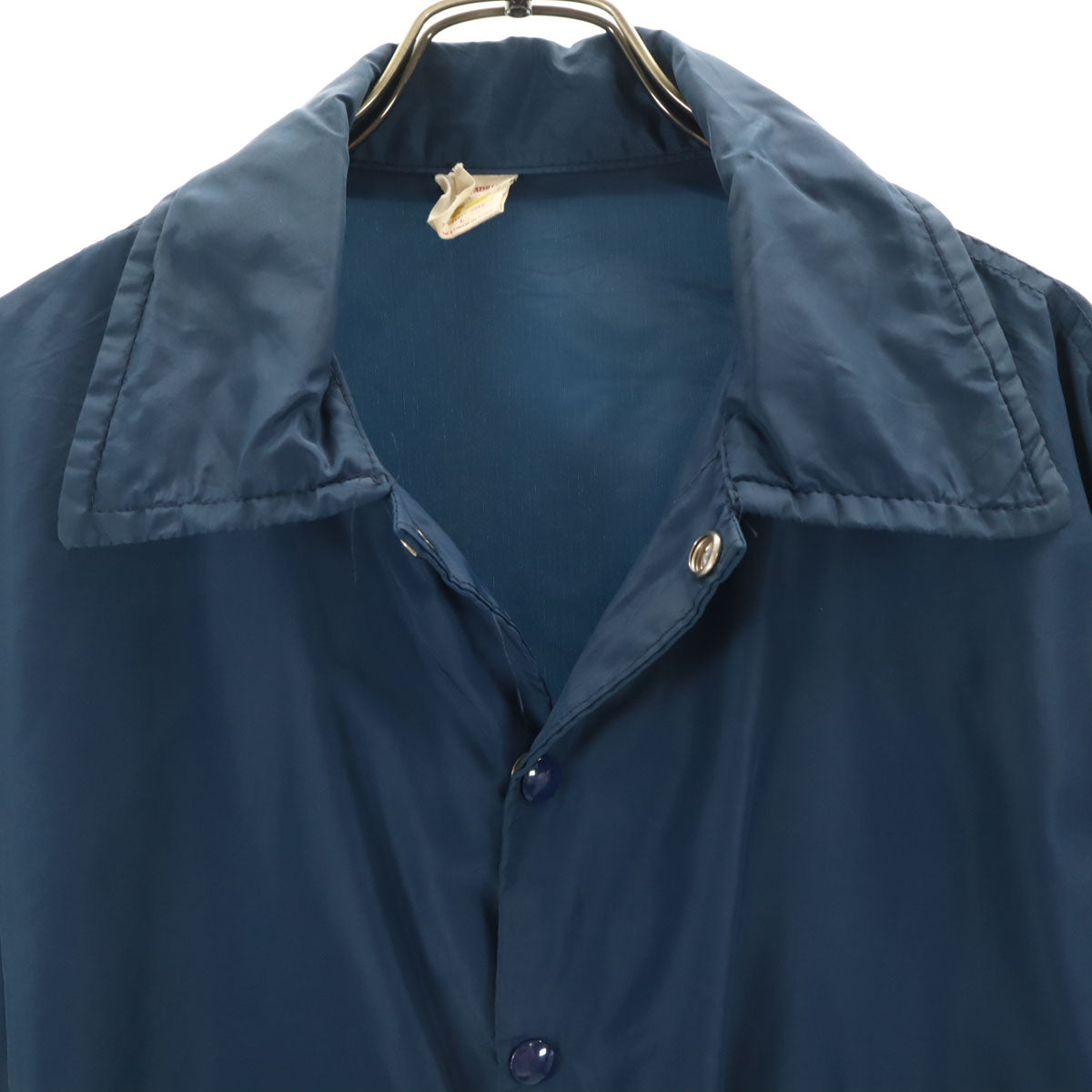 RUSSELL ATHLETIC ラッセルアスレチック 70s ヴィンテージ USA製 金タグ ナイロンジャケット L ブルー コーチジャケット メンズ