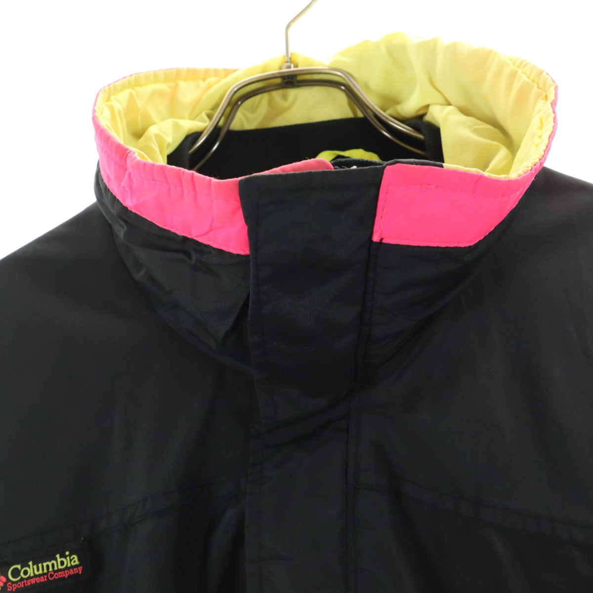 Columbia コロンビア 80s ヴィンテージ 紺タグ ナイロンジャケット XL ブラック メンズ