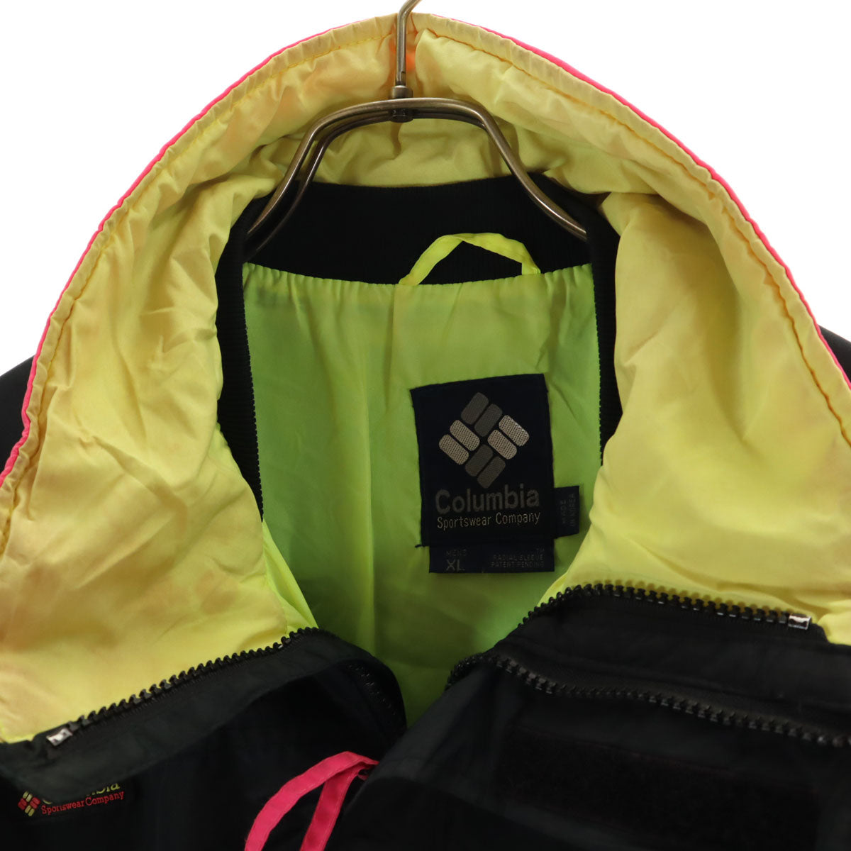 Columbia コロンビア 80s ヴィンテージ 紺タグ ナイロンジャケット XL ブラック メンズ