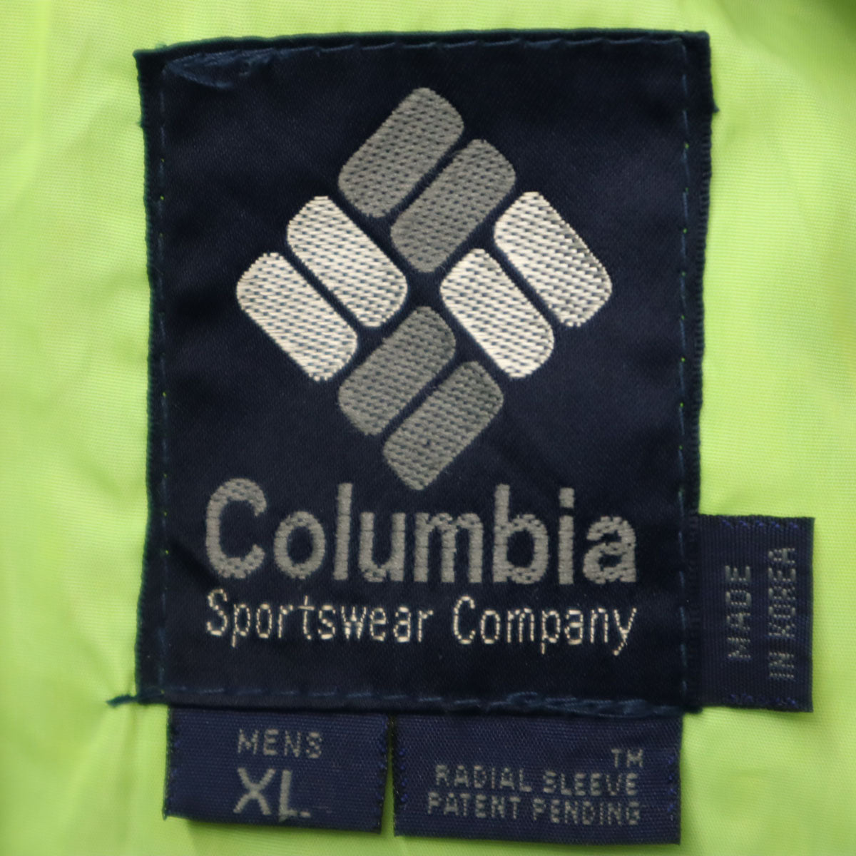 Columbia コロンビア 80s ヴィンテージ 紺タグ ナイロンジャケット XL ブラック メンズ