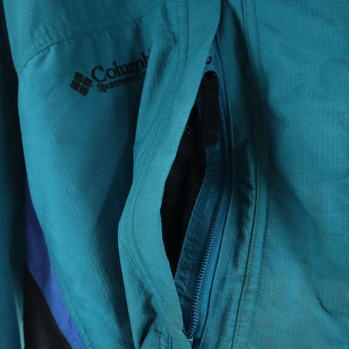 Columbia コロンビア 90s オールド 長袖 アノラックパーカー 3L ブルー レディース