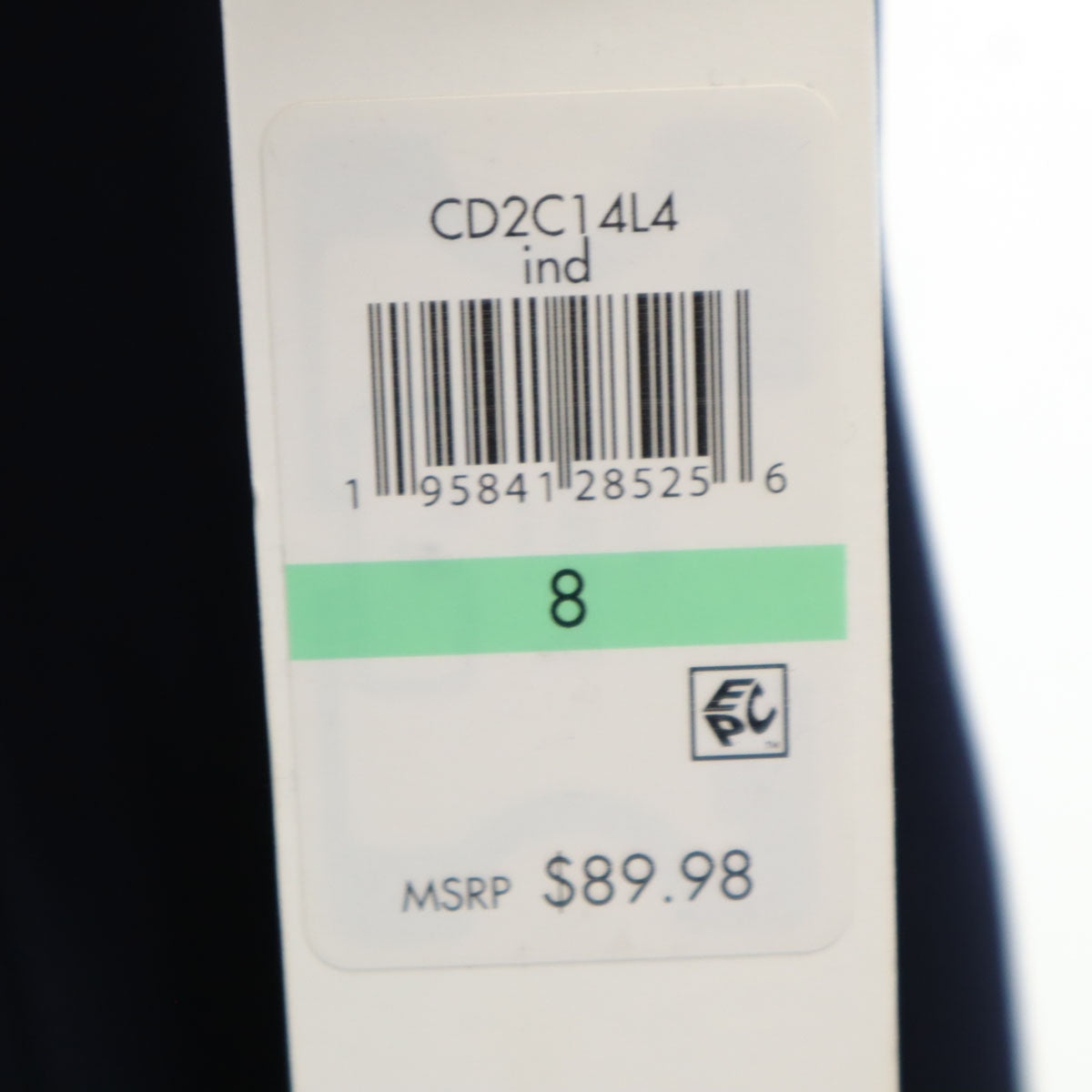未使用 Calvin klein カルバンクライン ノースリーブ ワンピース 8 ネイビー レディース