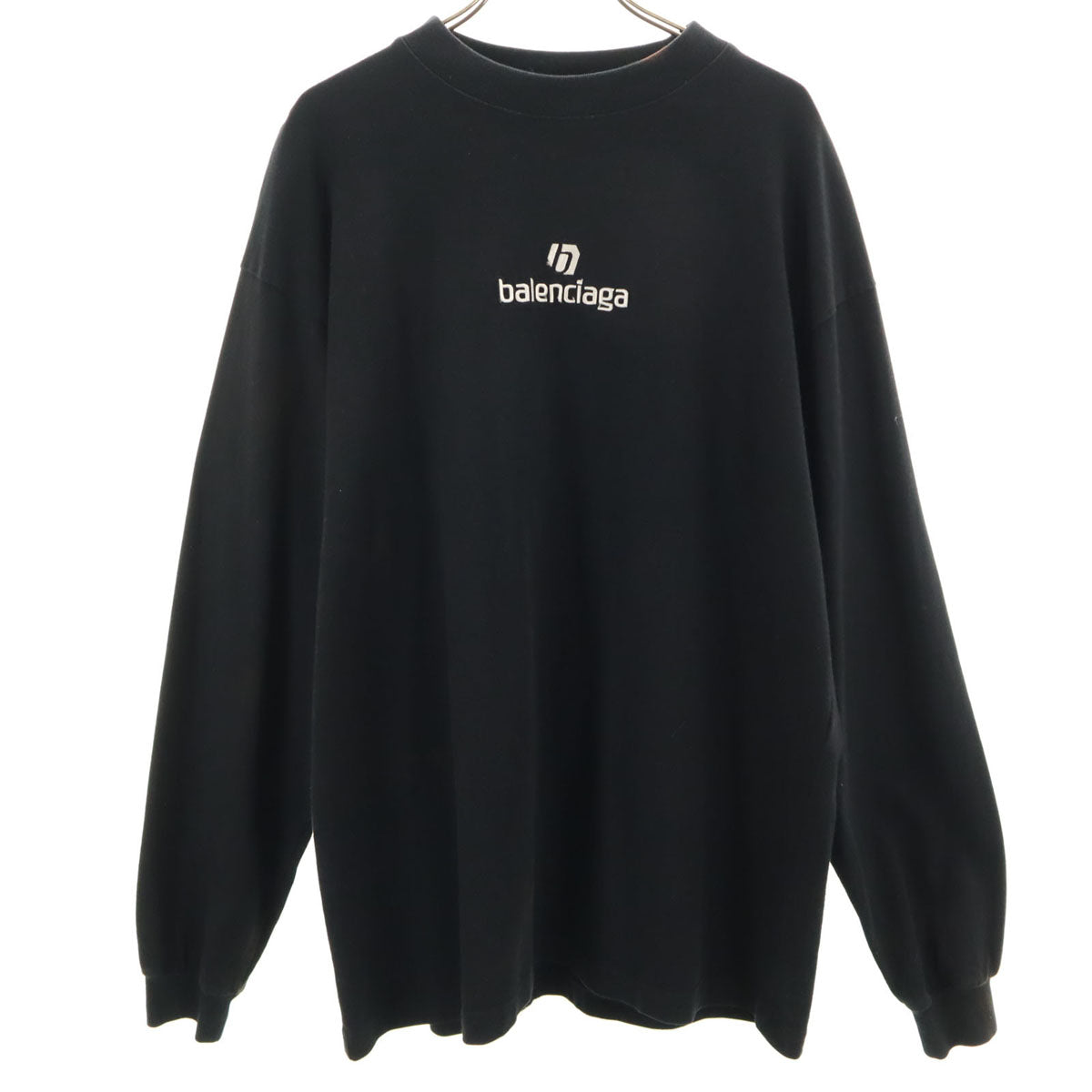 BALENCIAGA バレンシアガ ポルトガル製 長袖 Tシャツ S ブラック メンズ