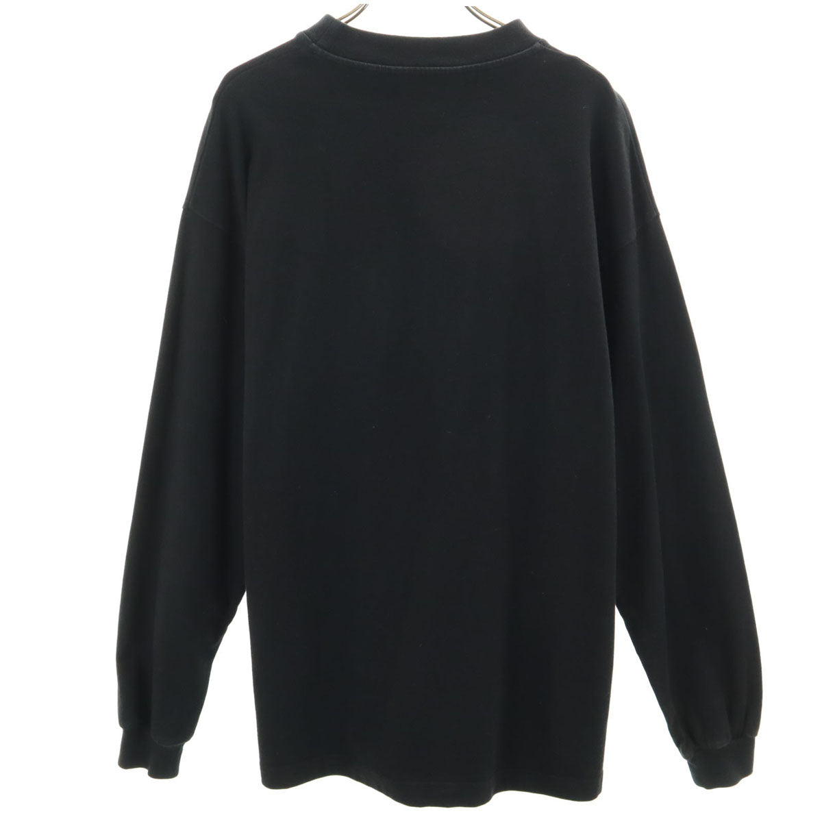 BALENCIAGA バレンシアガ ポルトガル製 長袖 Tシャツ S ブラック メンズ