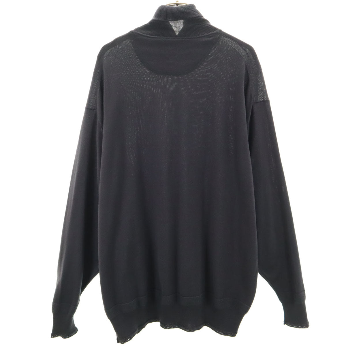 SIDESLOPE サイドスロープ 長袖 タートルネック ニット ブラック メンズ