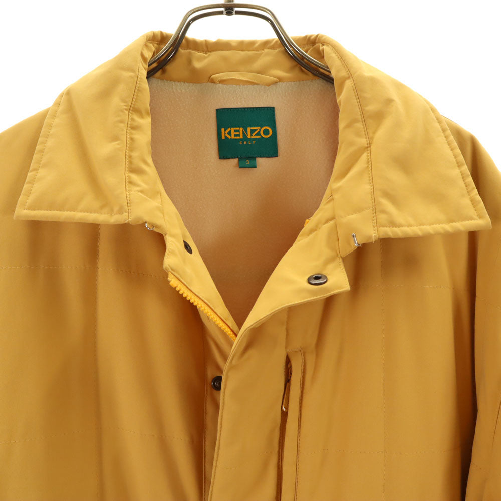 KENZO GOLF ケンゾーゴルフ 90s オールド キルティング 中綿ジャケット 3 イエロー メンズ