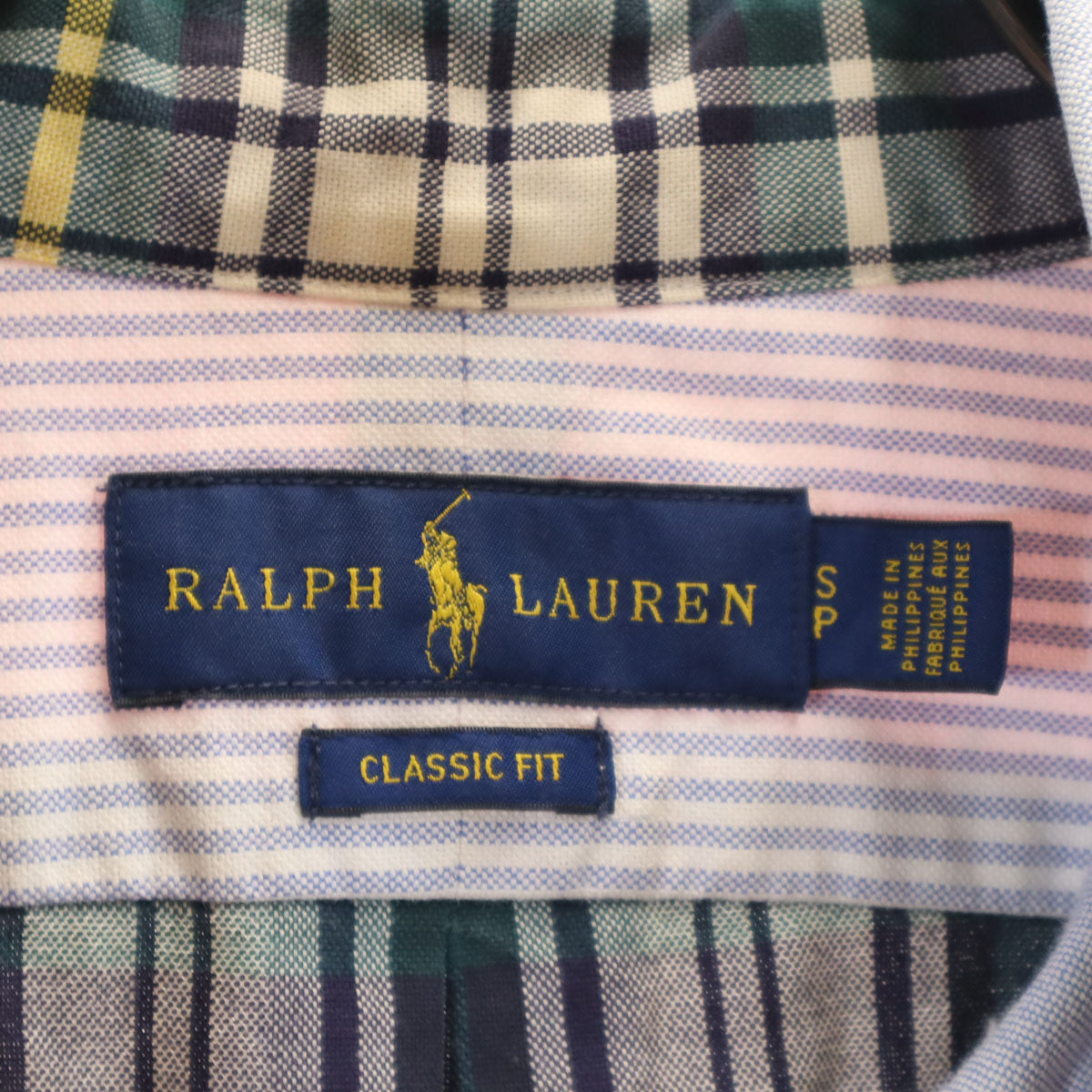 RALPH LAUREN ラルフローレン 長袖 オックスフォード ボタンダウンシャツ S マルチ メンズ