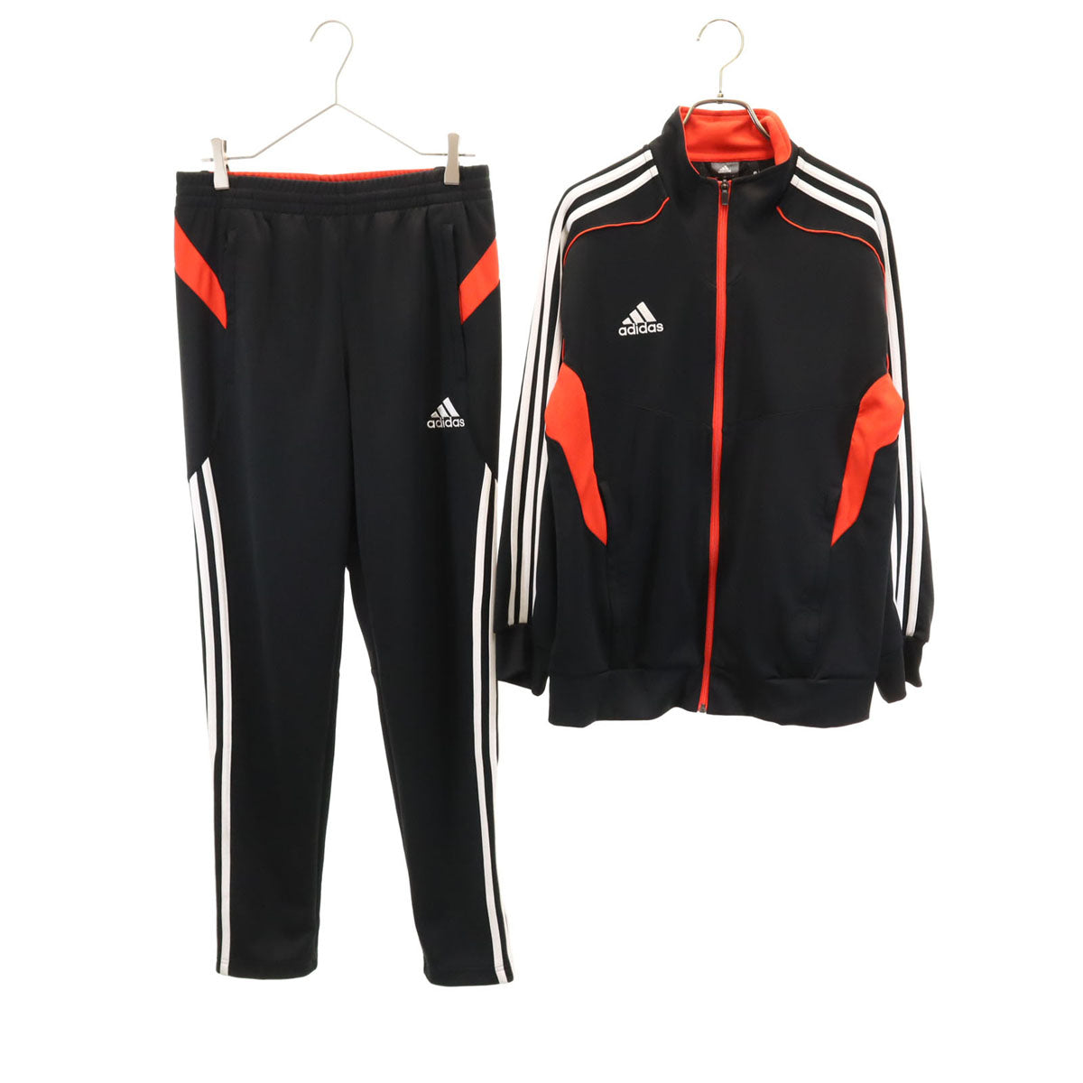 adidas アディダス トラックジャケット 上下 セットアップ L ブラック ジャージ メンズ