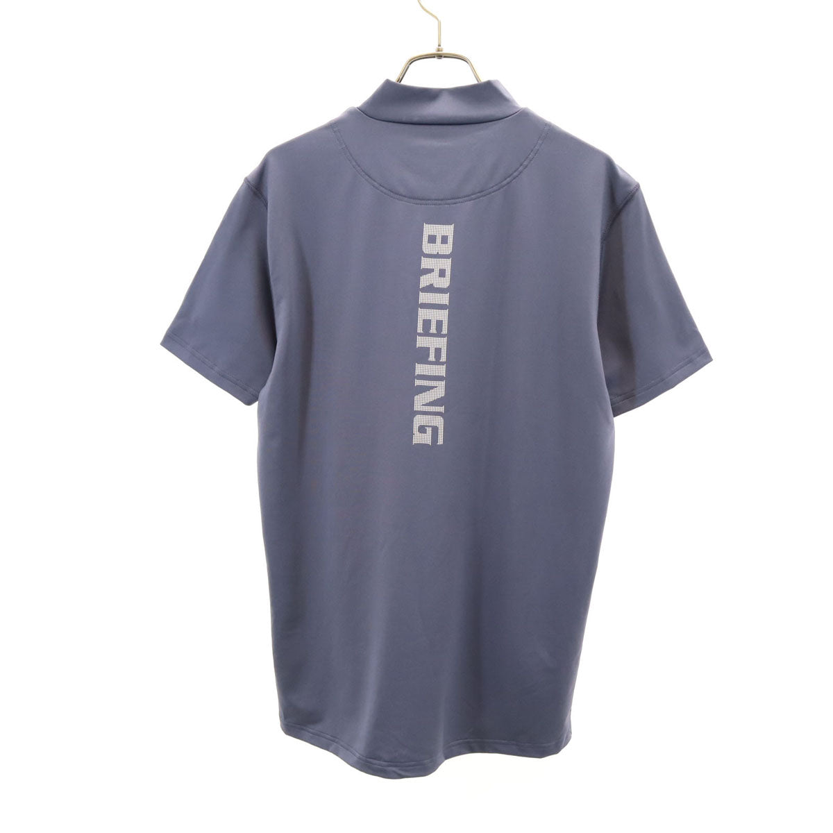 BRIEFING ブリーフィング 半袖 モックネック Tシャツ M チャコールグレー メンズ
