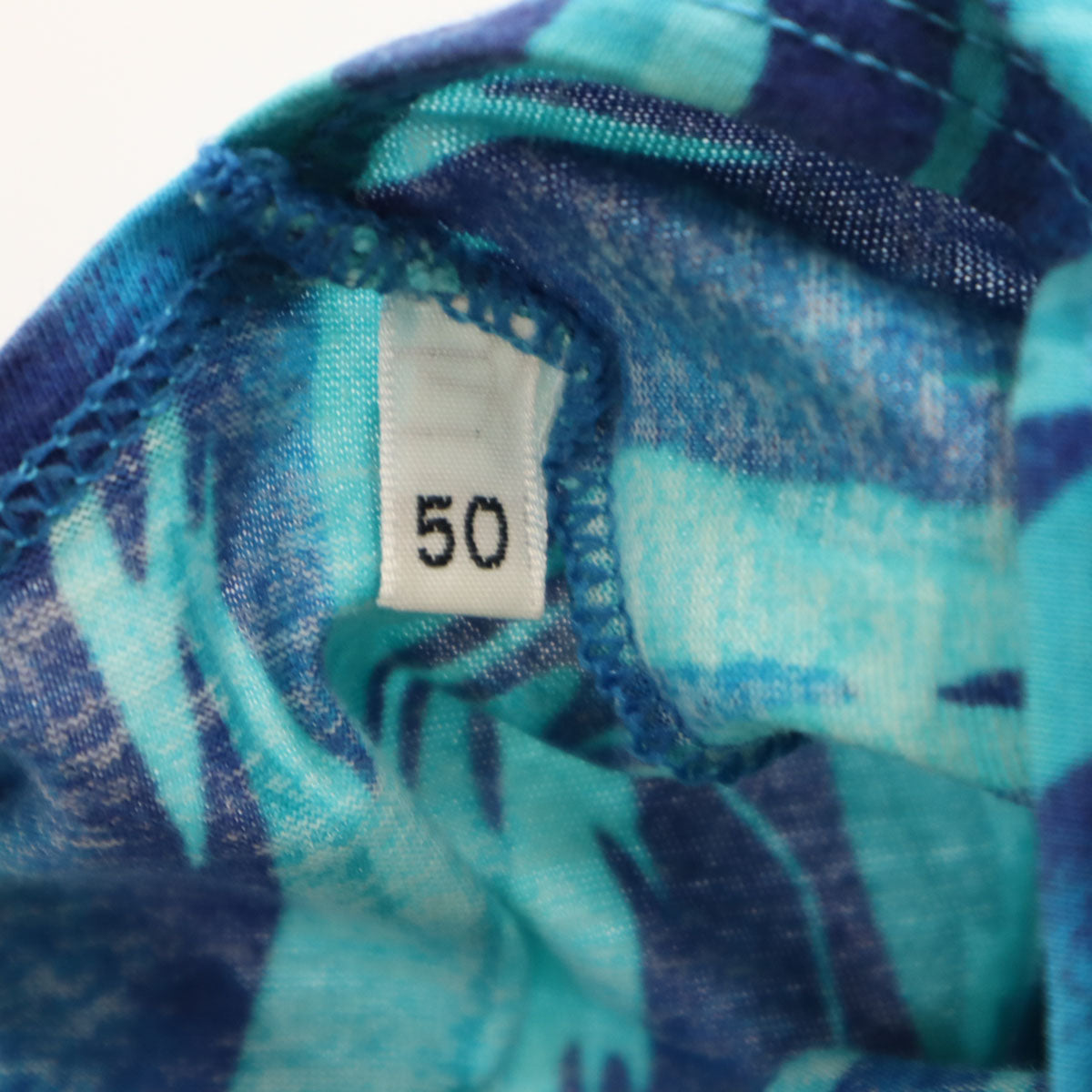 Vivienne Westwood OCEAN ヴィヴィアンンウエストウッド オーシャン イタリア製 総柄 半袖 Tシャツ 50 ブルー レディース