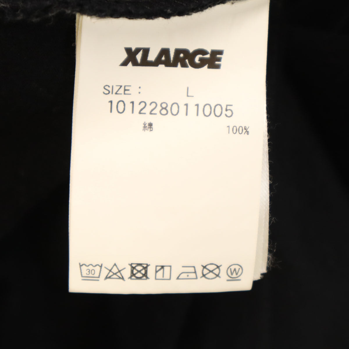 XLARGE エクストララージ バックロゴ 半袖 Tシャツ L ブラック メンズ