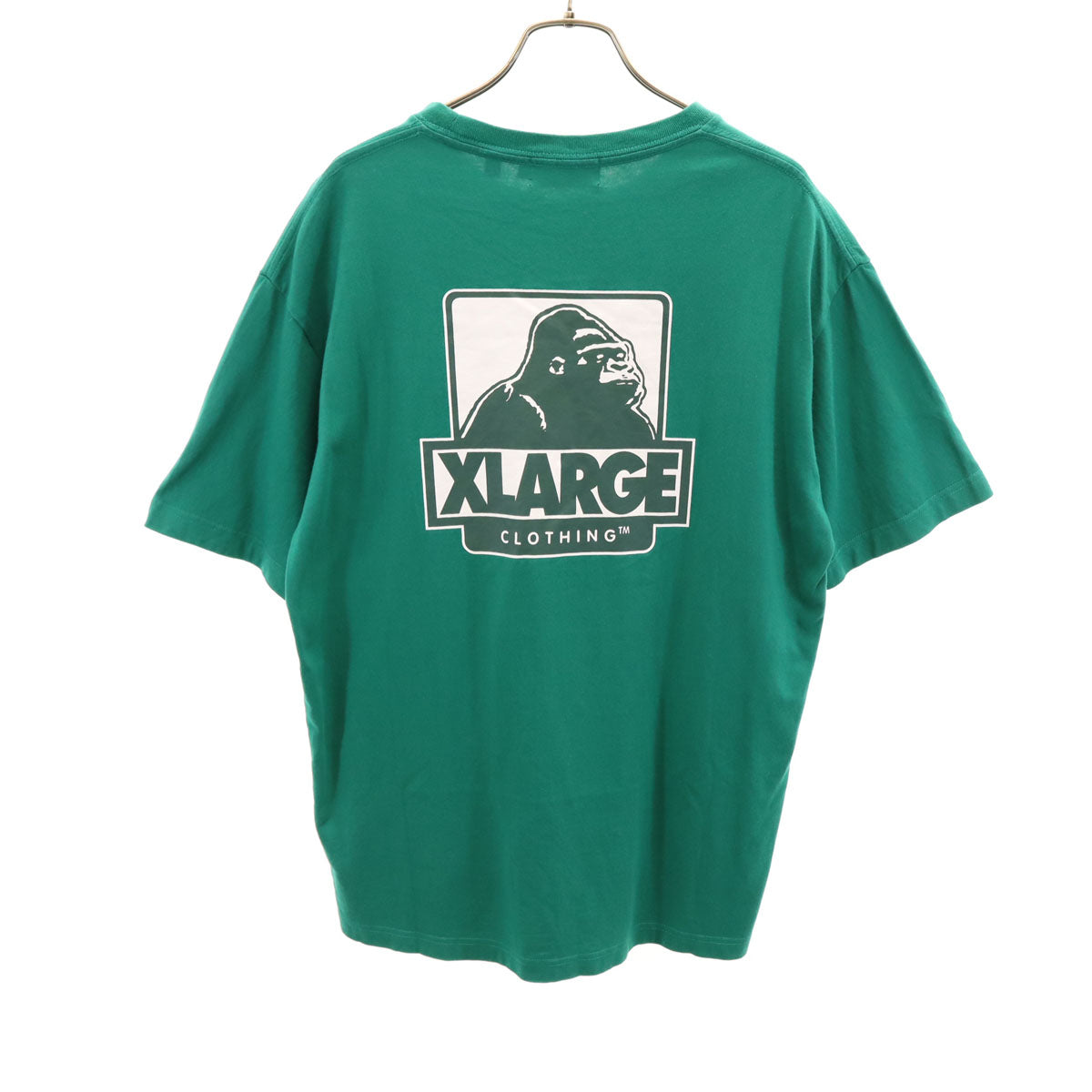 XLARGE エクストララージ バックロゴ 半袖 Tシャツ L グリーン メンズ