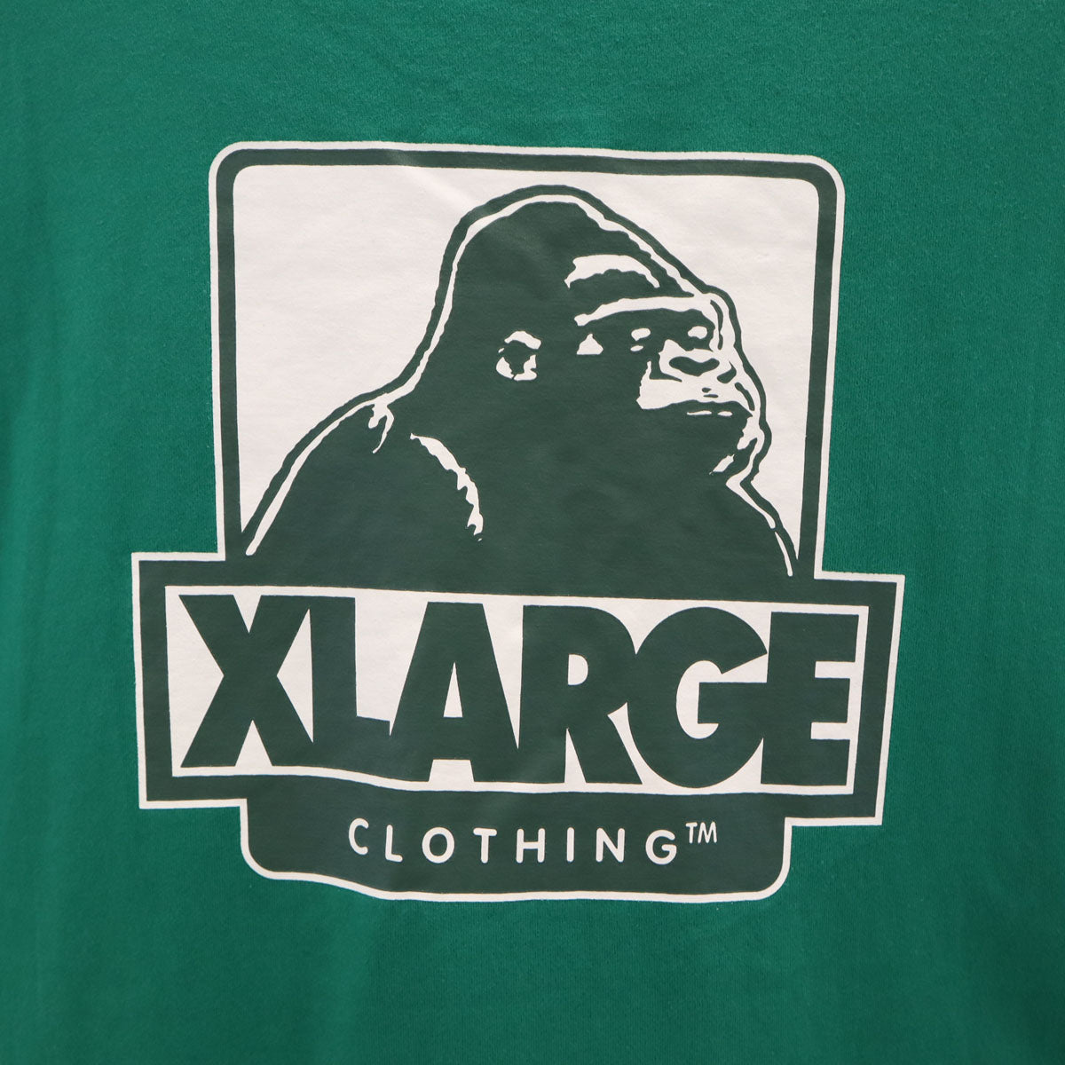 XLARGE エクストララージ バックロゴ 半袖 Tシャツ L グリーン メンズ