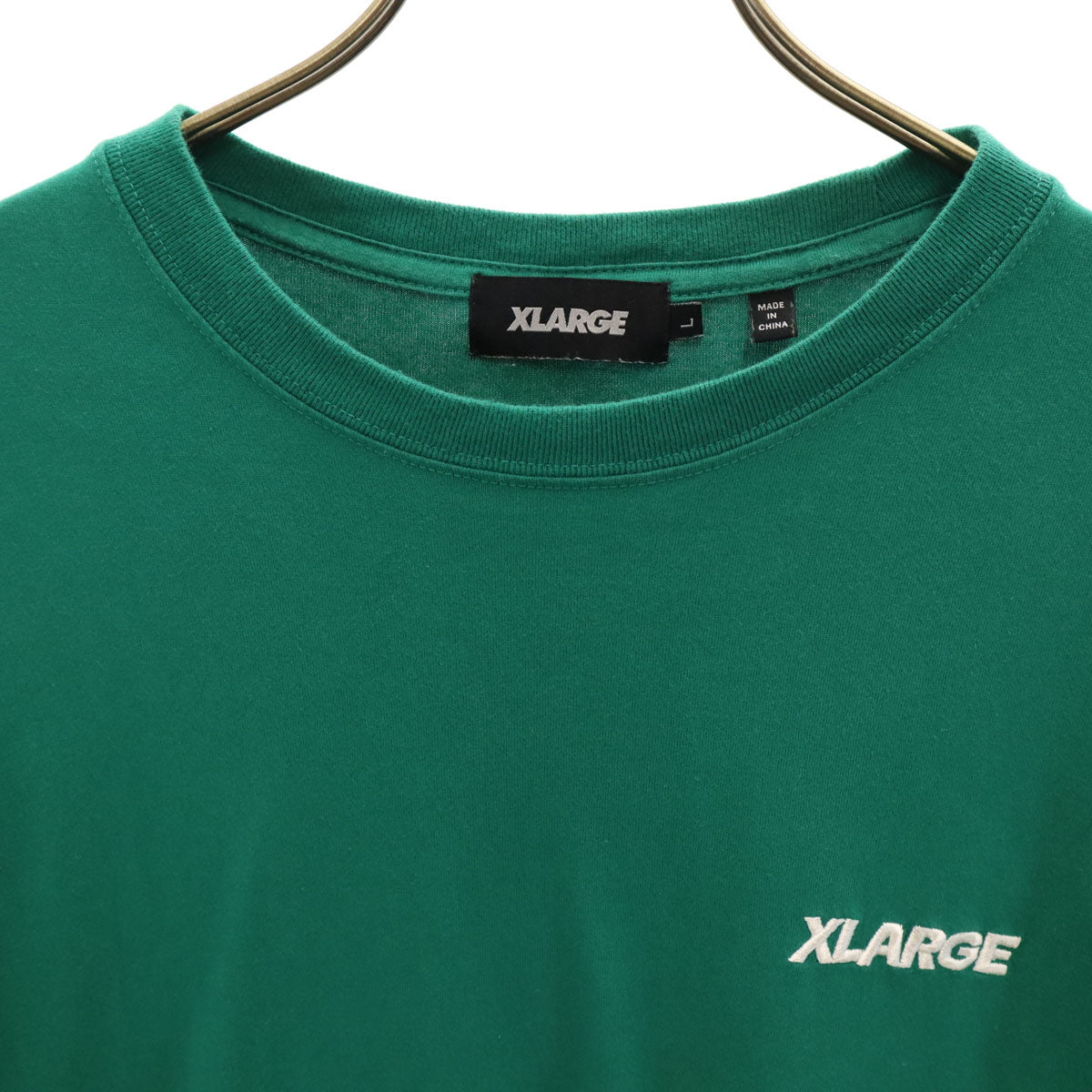 XLARGE エクストララージ バックロゴ 半袖 Tシャツ L グリーン メンズ