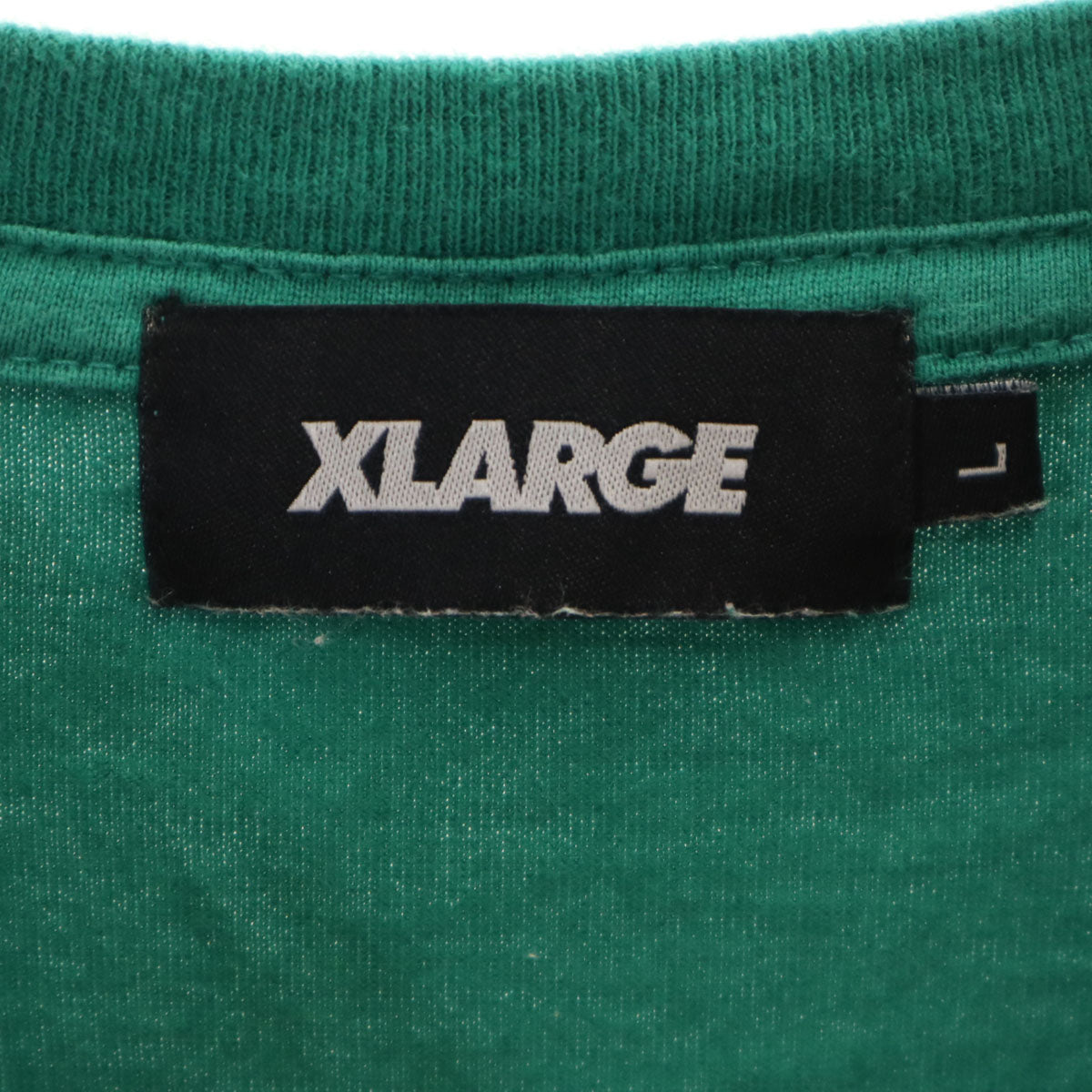 XLARGE エクストララージ バックロゴ 半袖 Tシャツ L グリーン メンズ