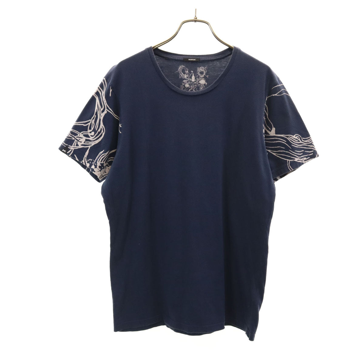 DENHAM デンハム 半袖 Tシャツ M ネイビー メンズ